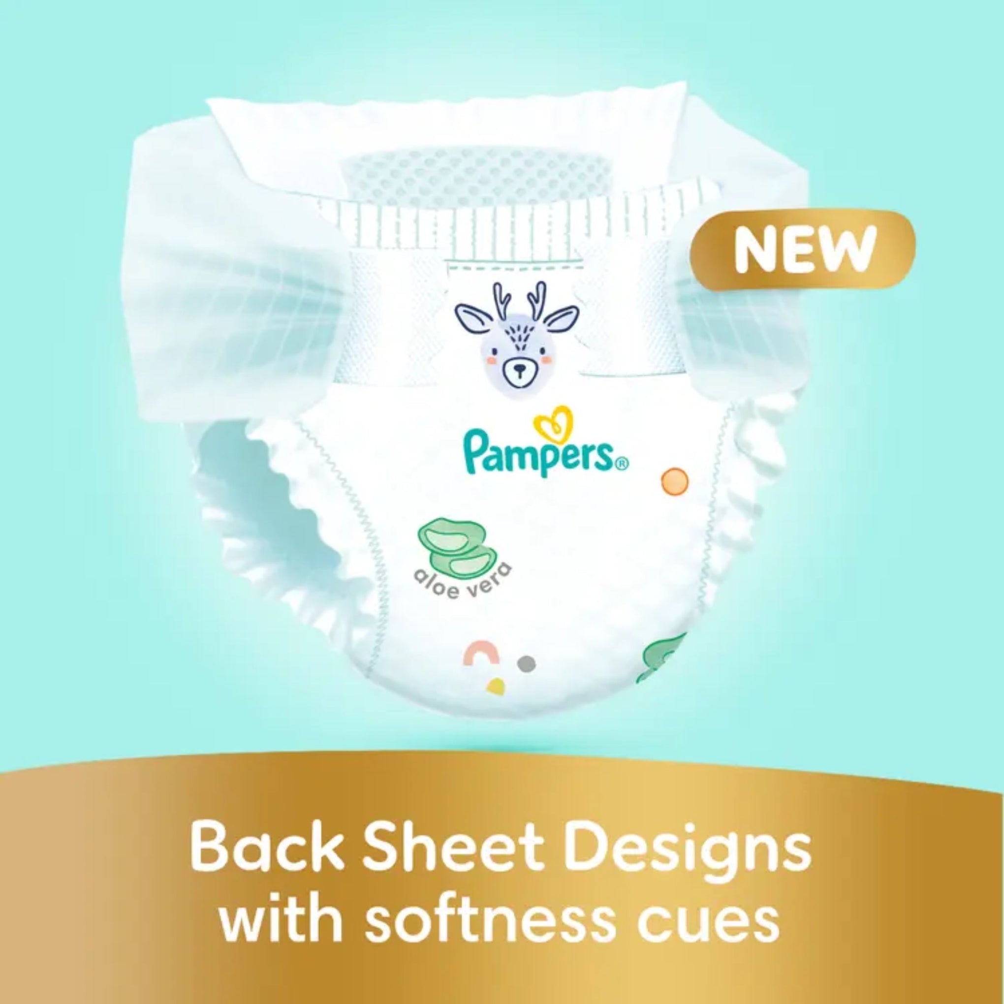 Pampers Ultimate Comfort Taped Diapers, Size 4, 9-14kg, Lotion infused with Aloe Vera and Vitamin E, x1000 Leak Locks Technology for Leakage Protection, Giga Box, 54 Count