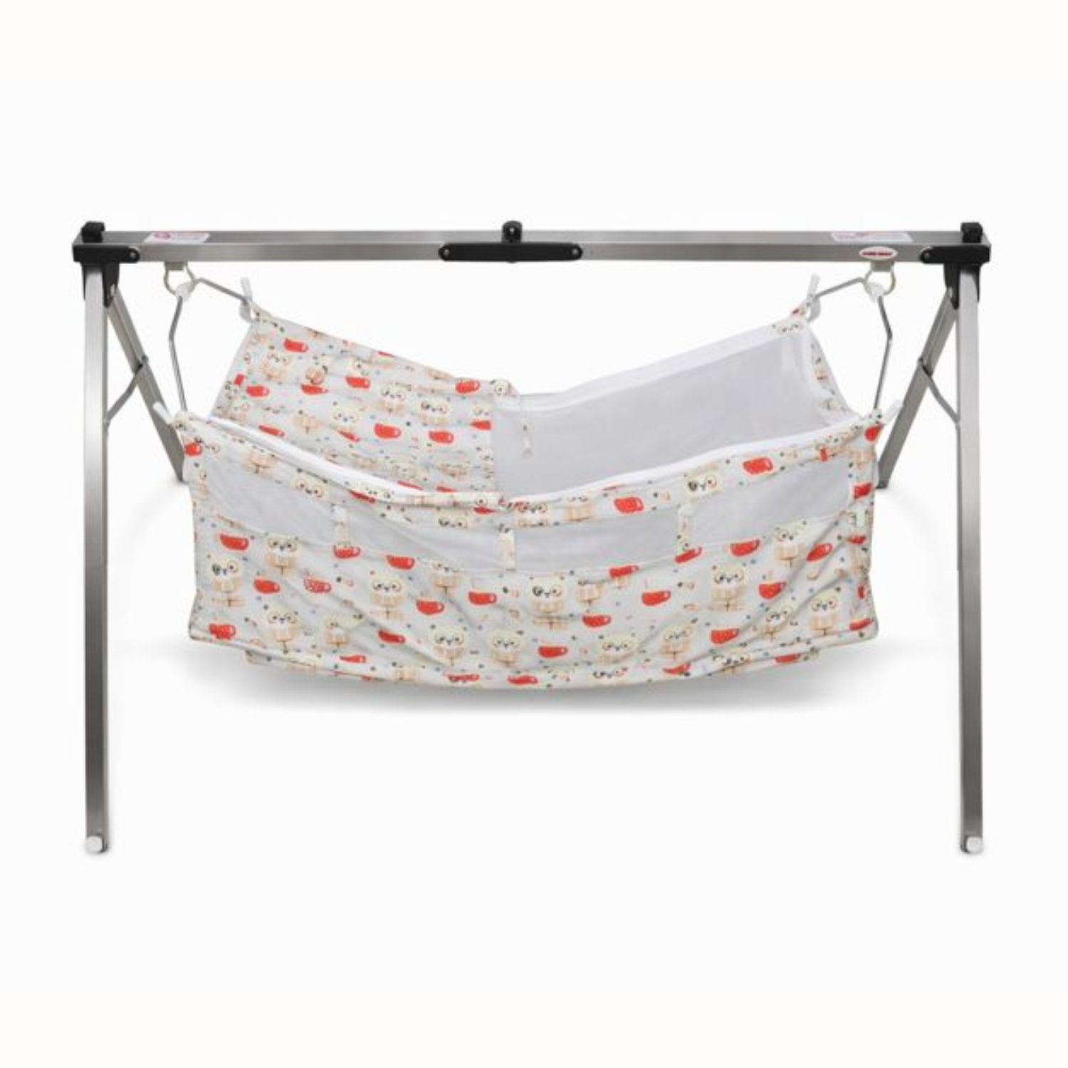 Newborn Baby Cotton Hanging Cradle with Mosquito Net – Panda Print | Baby Zoli Palna / Jhula (Only Cradle Cloth)