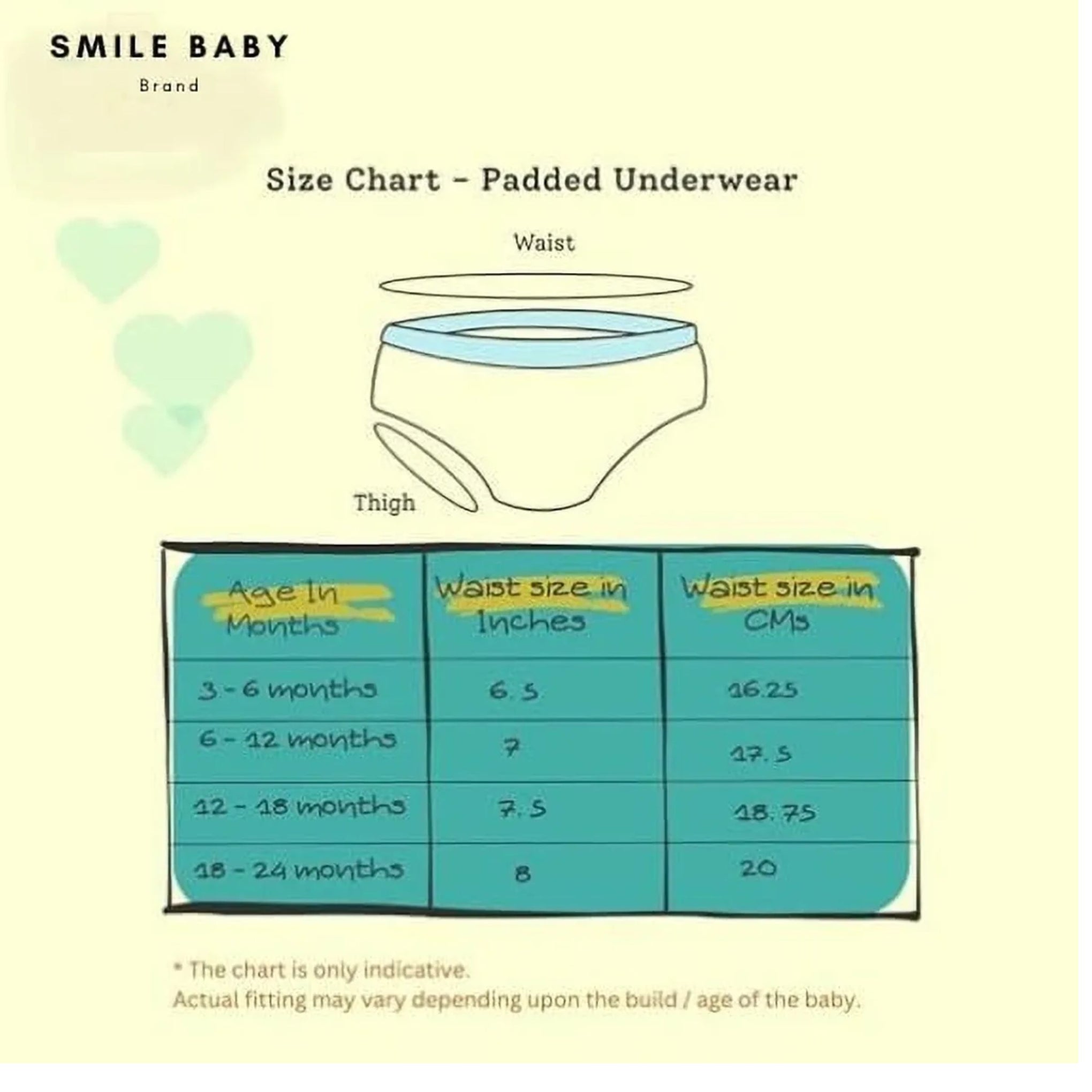 Smile Baby Unisex-Baby Muslin Cotton Padded Underwear/Potty Training Pant Pack of 2 (Print Design as per The Availability)