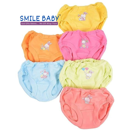 Smile Baby Soft Cotton Baby Girl's & Boy's Panties Pack of 6 Dark Colors