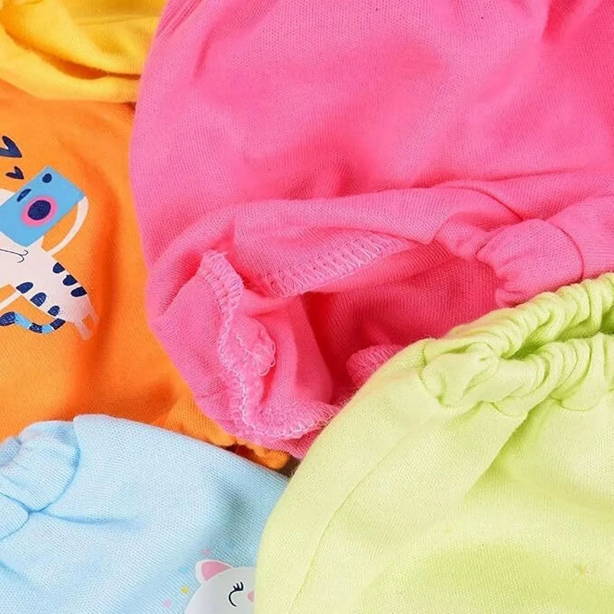 Smile Baby Unisex 100% Cotton Panties Pack of 6 | Boys & Girls Bloomer, Comfortable And Breathable Bloomer Dark Color PK-6