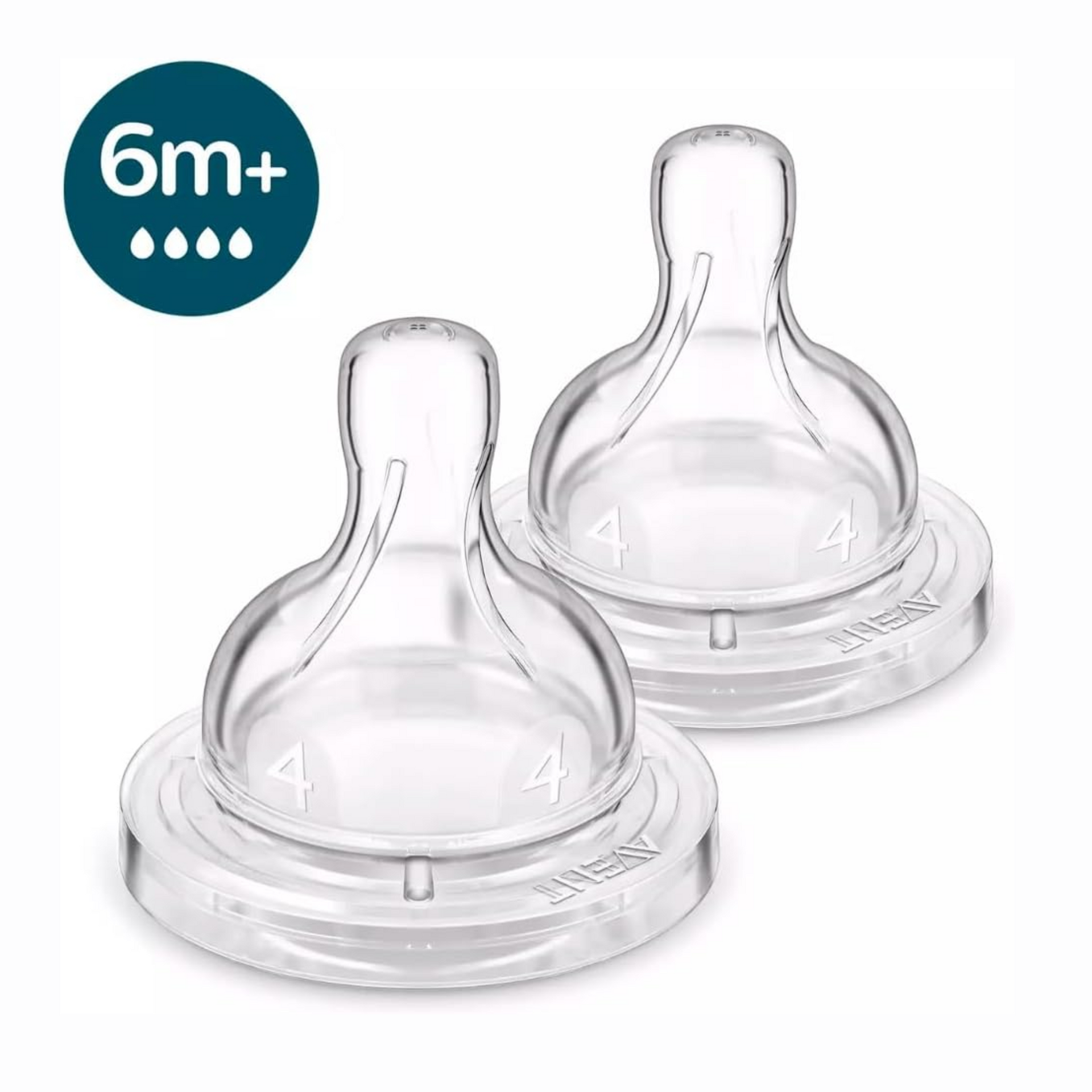 Philips Avent Anti-Colic Teats, 6 Month+, 2-Pack, SCY764/02