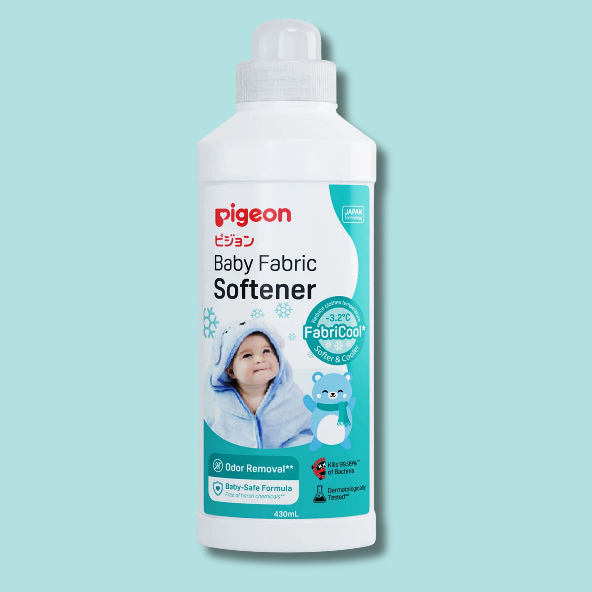 Pigeon Concentrated Baby Laundry Fabric Softener - Keep your baby's clothes softer and refreshing - Softer & Cooler Clothes For baby's delicate skin  430ml