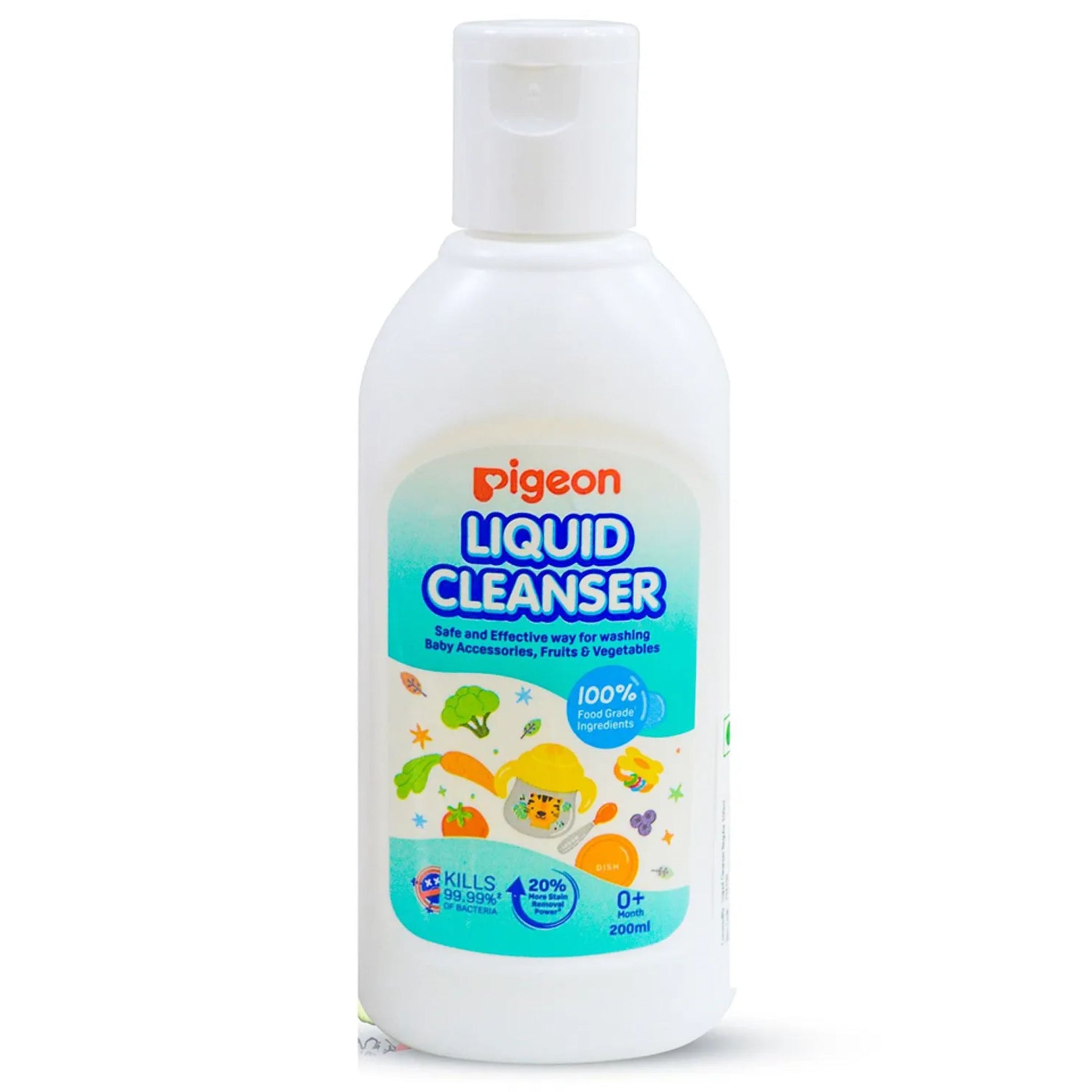 Pigeon Liquid Cleanser Naturals Bottle, PH Friendly, No Added Color, No Added Alcohol, Natural Cleanser, For baby Feeding Bottle, Feeding Accessories, Fruits and Vegetables