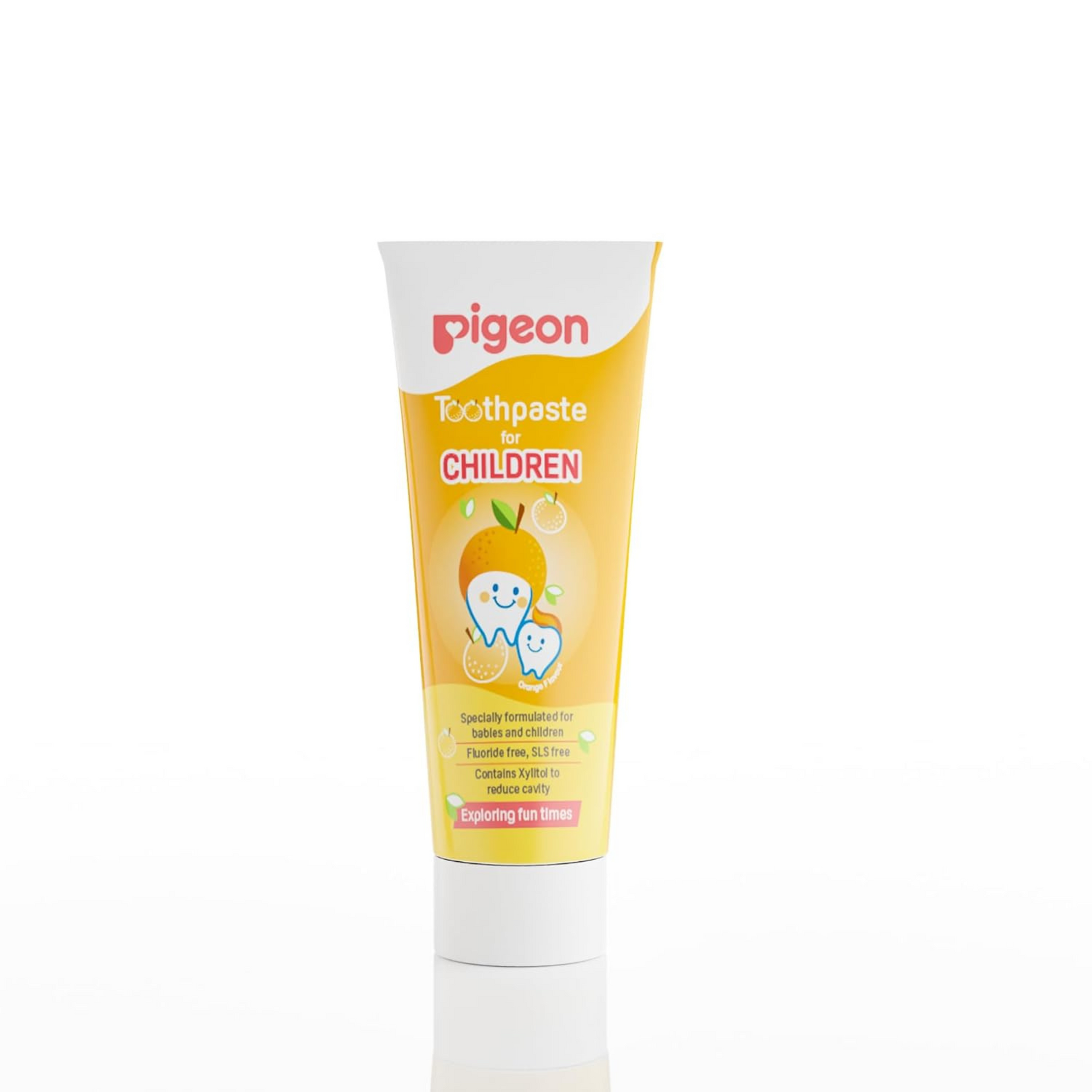 Pigeon Orange Toothpaste,For Babies And Children,Fluroide -Free,Sls Free,Color Free,Paraben Free, Ph Friendly, 45 G,Deep Clean