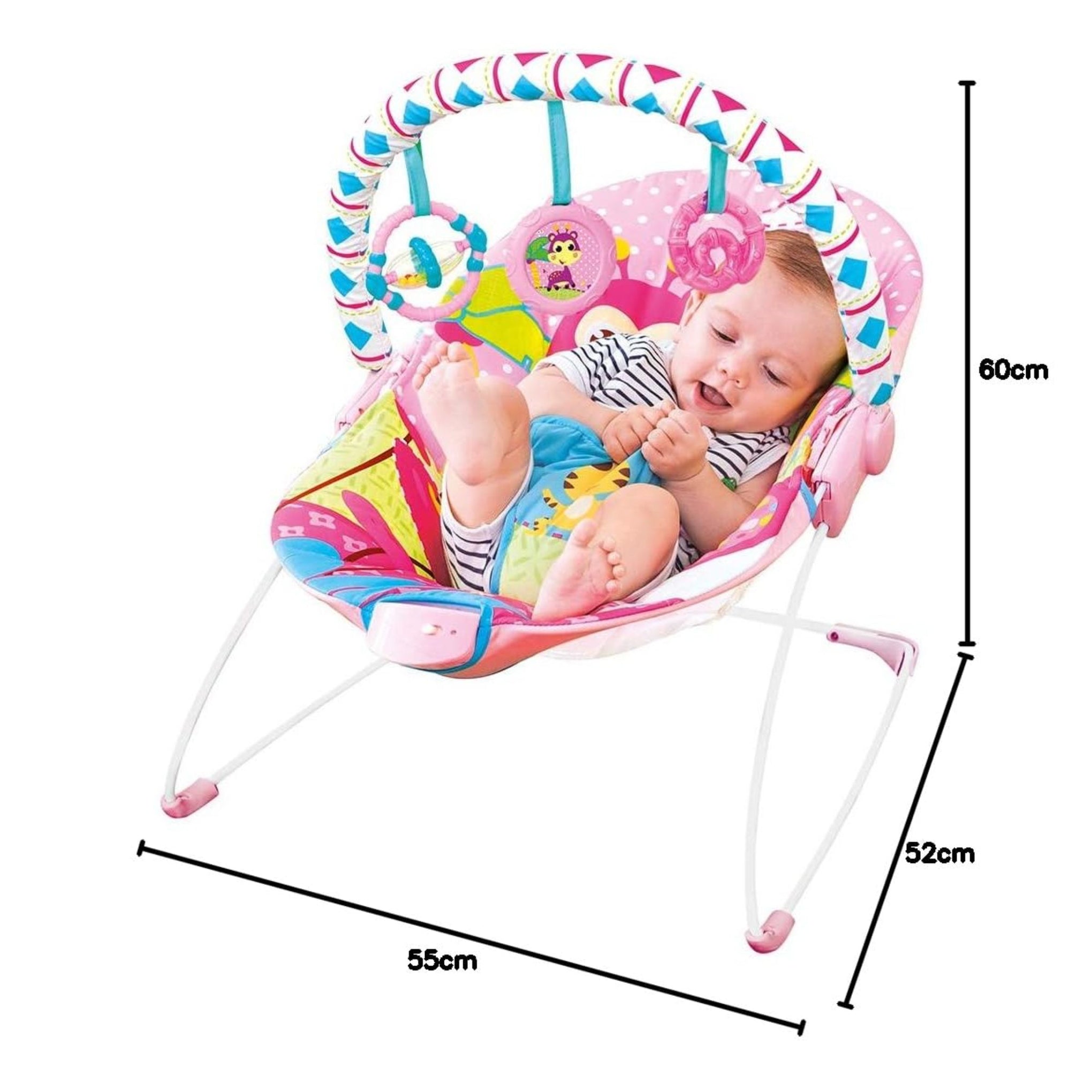 Mastela Soothing Vibration Bouncer Pink (6790)