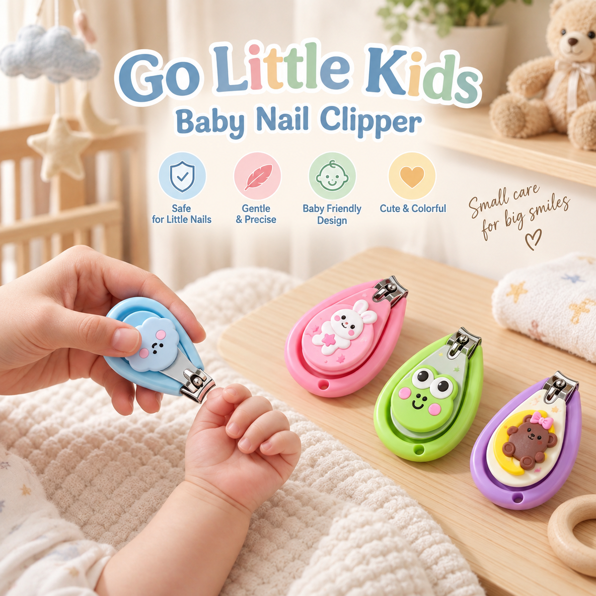 SMILE BABY Baby Nail Clipper for Newborn & Kids 