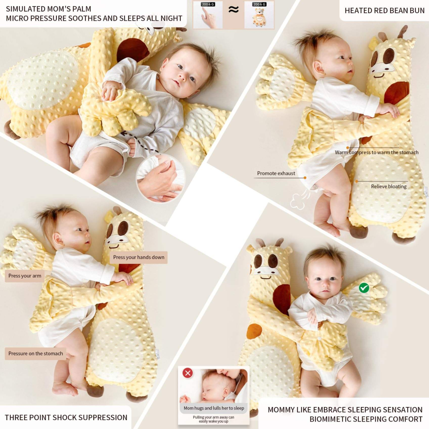 Smile Baby Automatic Patting Sleeping Toy – Super Soft Remote-Controlled Baby Sleep Aid