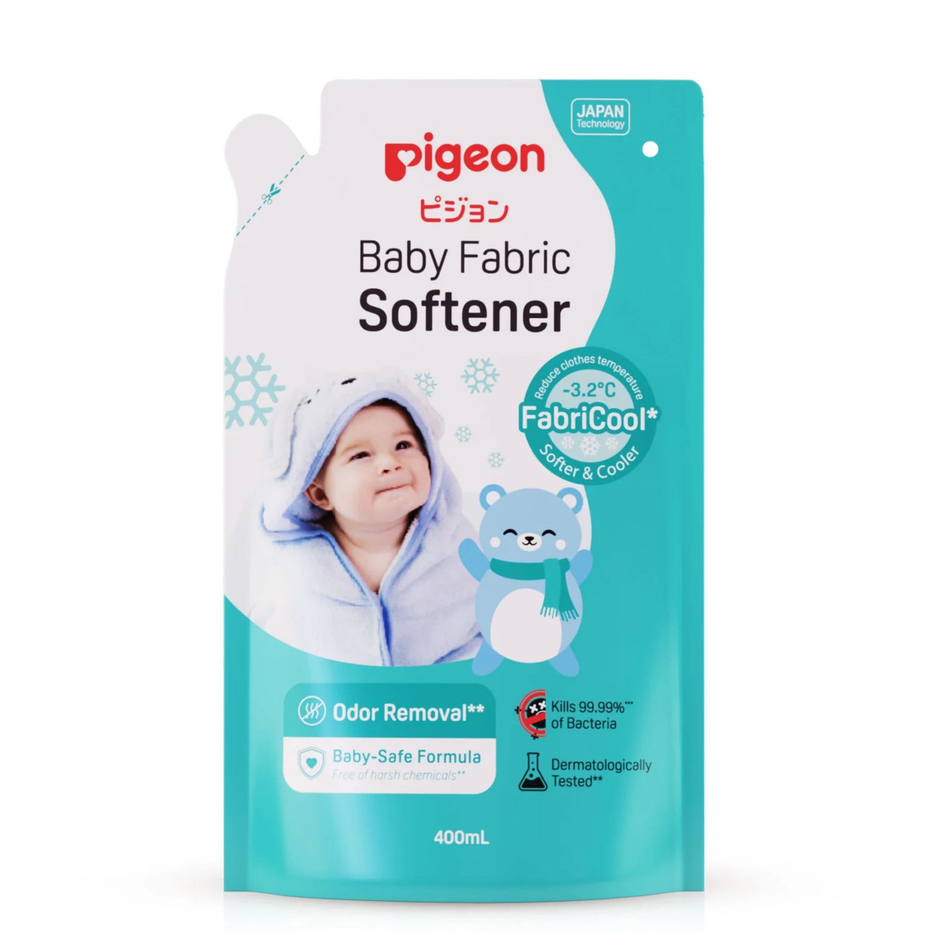 Pigeon Baby Fabric Softener |Keep your baby's clothes softer and refreshing |Softer & Cooler Clothes For baby's delicate skin | 400ml