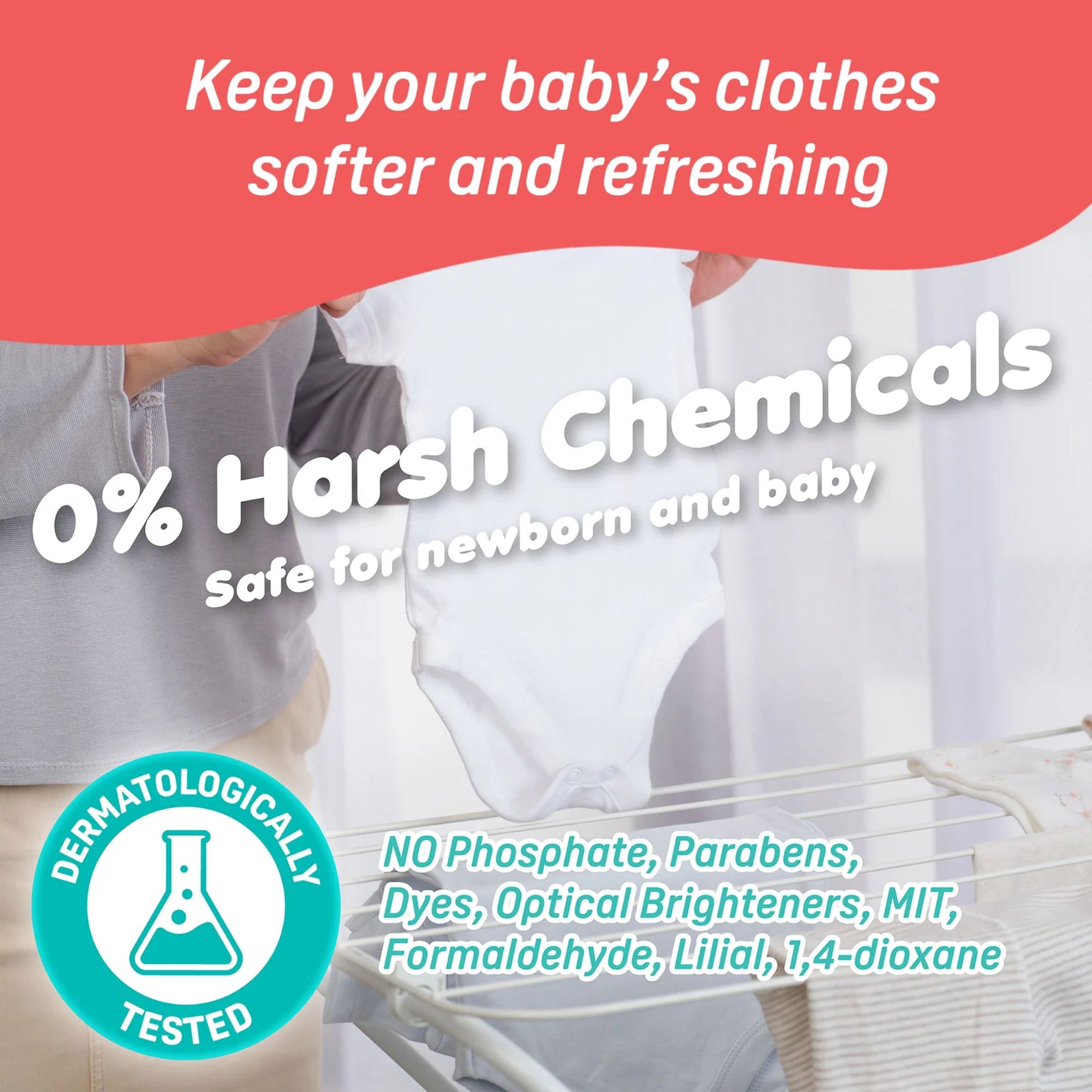 Pigeon Baby Fabric Softener |Keep your baby's clothes softer and refreshing |Softer & Cooler Clothes For baby's delicate skin | 400ml