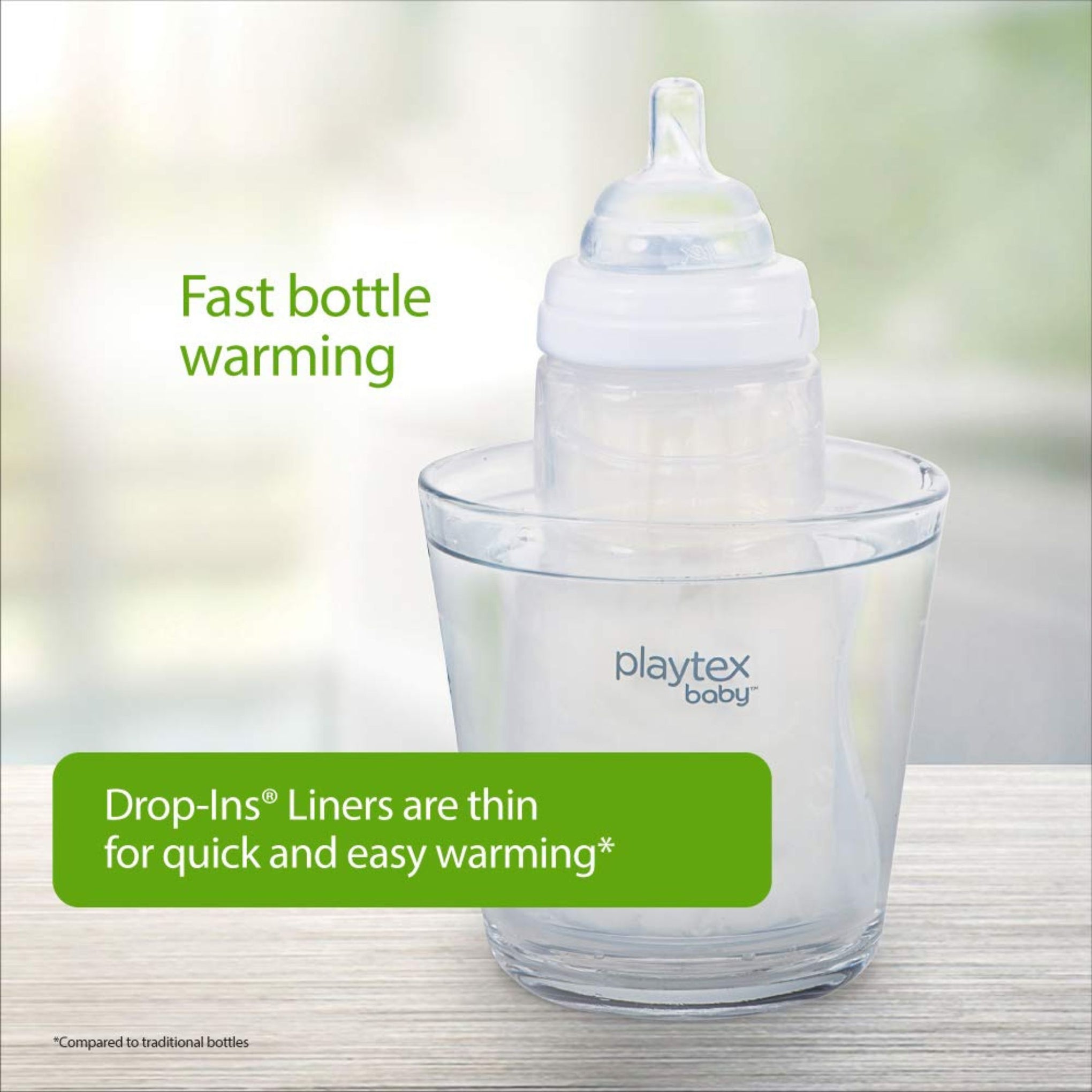 PLAYTEX Nursar Drop-ins Liners 100pec  , Pre-sterilized liners for a clean bottle every time