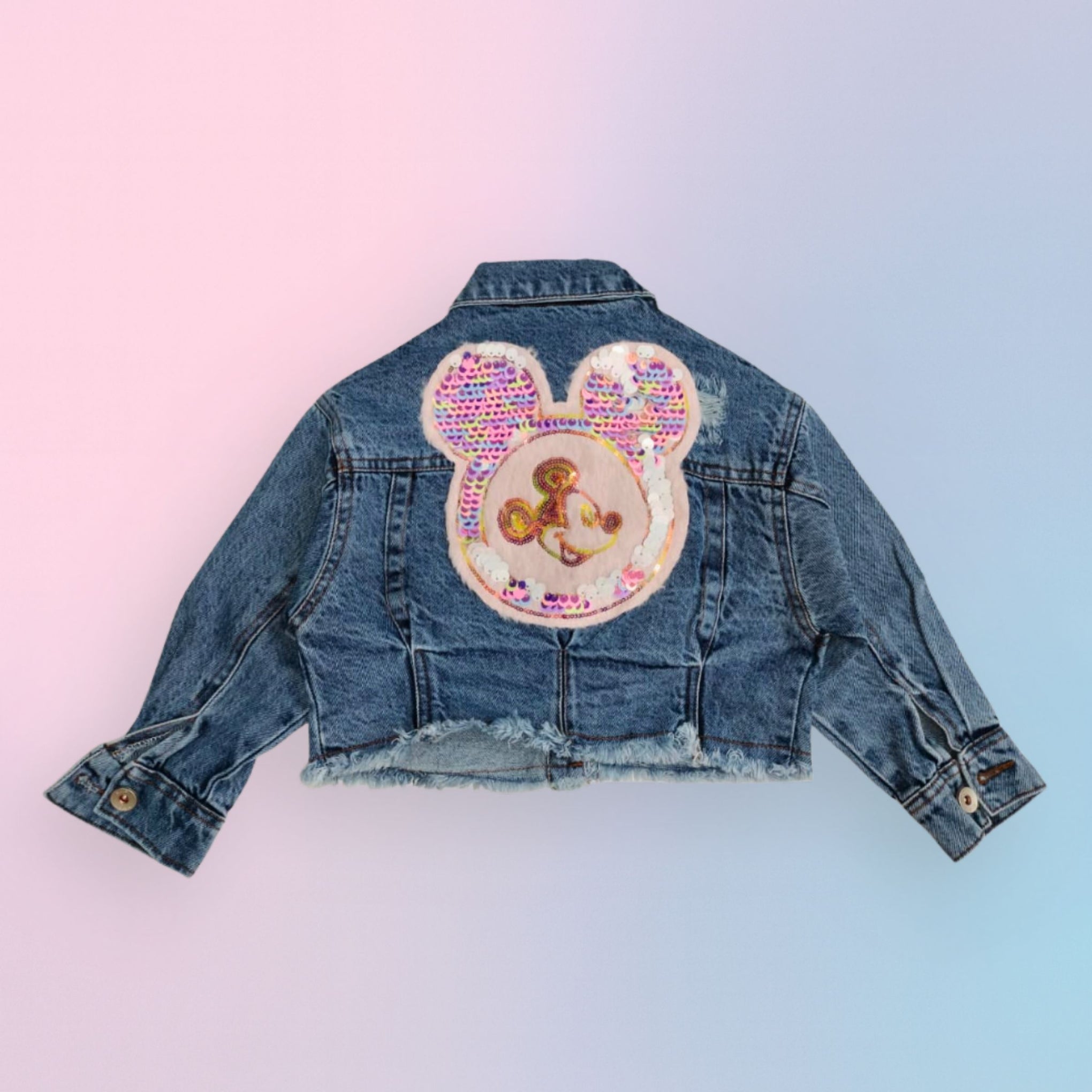 Reverse X-Treme girls’ Cropped Denim Jacket – D. Denim & L. Denim (Age 4–12 Years)