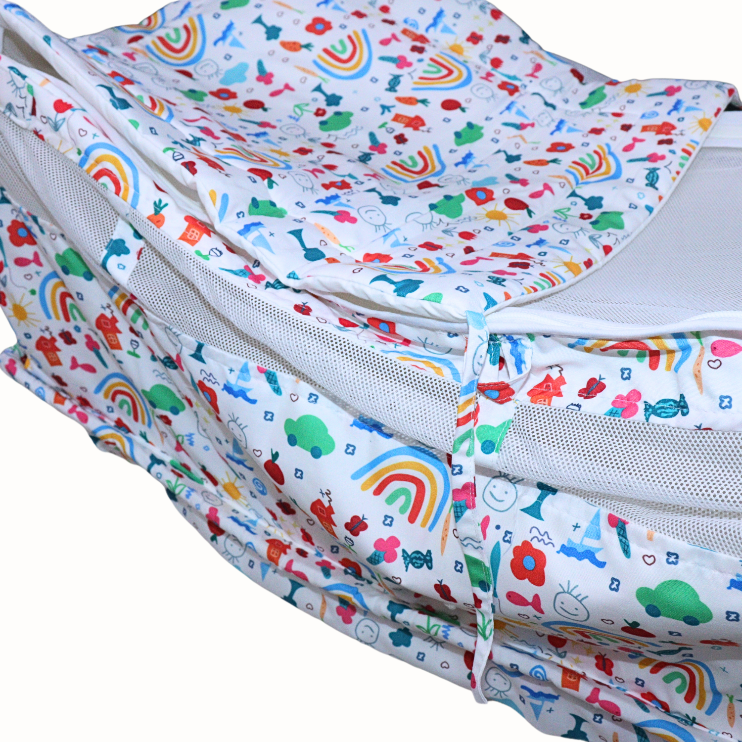 Smile Baby New Born Baby Khoya Cradle Cloth with Mosquito Net – Pure Cotton Baby Zoli Palana Hammock