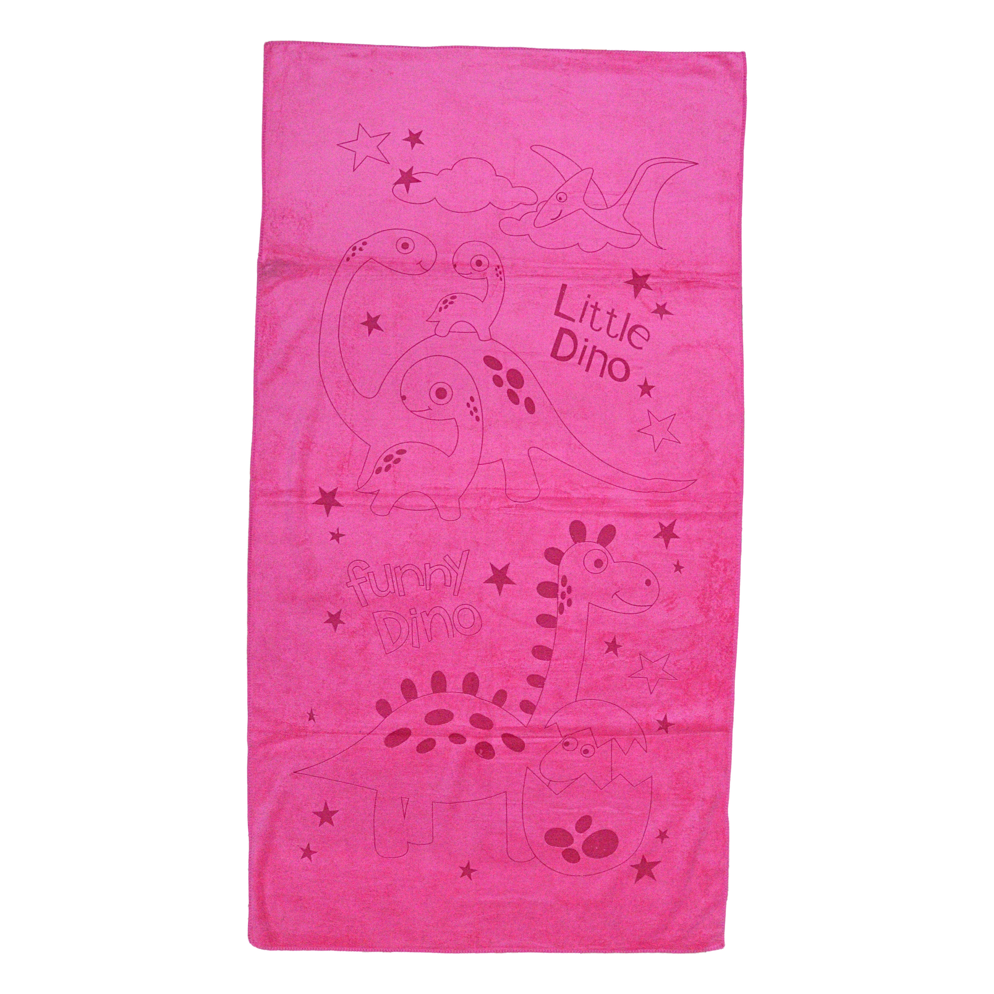 Smile Baby Kids Bath Towel For Girls Boys | Soft Premium Microfiber Quick Drying Towels for Unisex Kids | Cartoon Print Wash Dry Cloth Towel For Babies Toddlers, Pack Of 1, 70 x 140 CM, Little Dino Prints