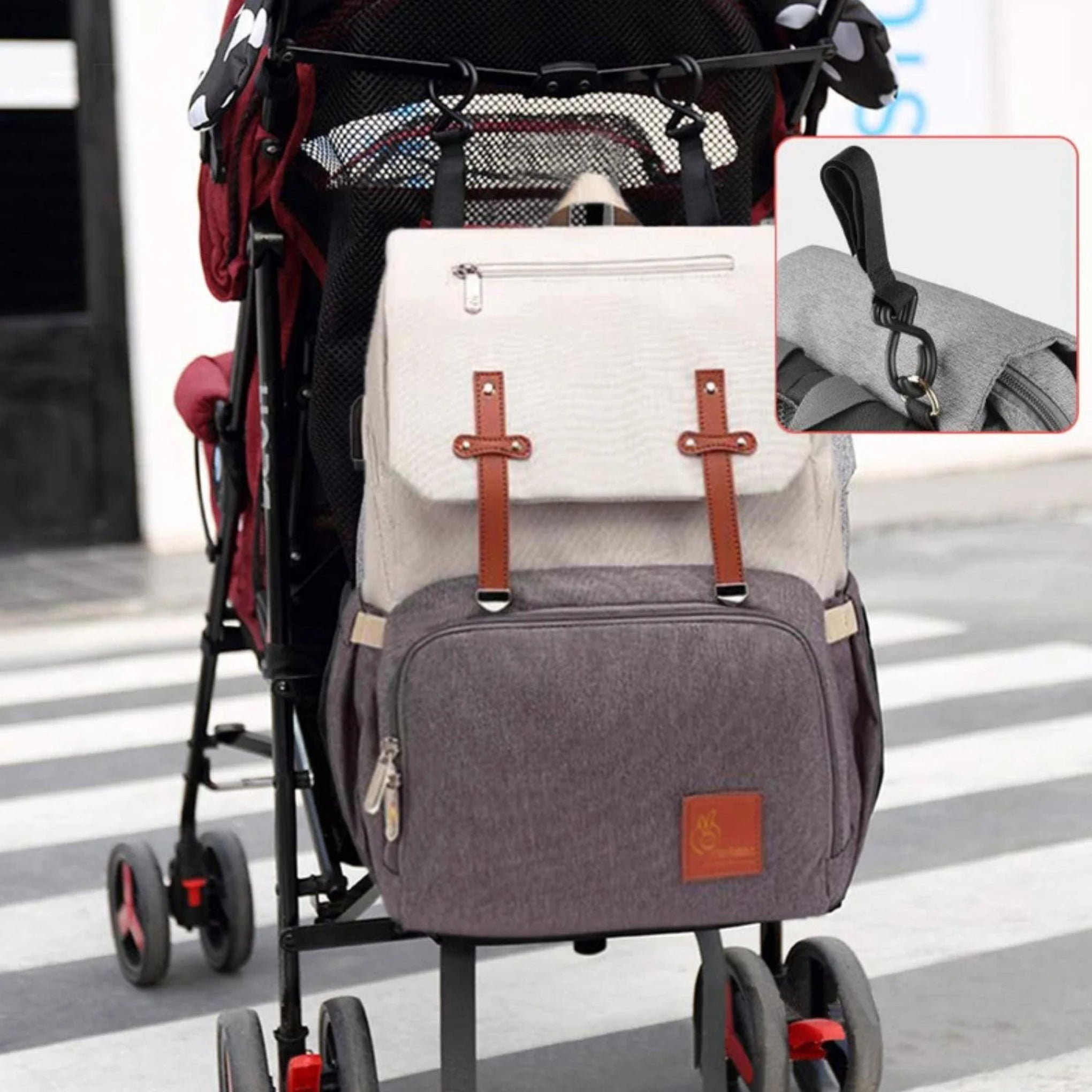 R FOR RABBIT Caramello Smart Diaper Bags For Mother With High-Quality Water-Resistant Material , Diaper Bag Backpack, Multifunction Large Baby Bags with Charging, Unisex Stylish for Mom and Dad Travel Backpacks