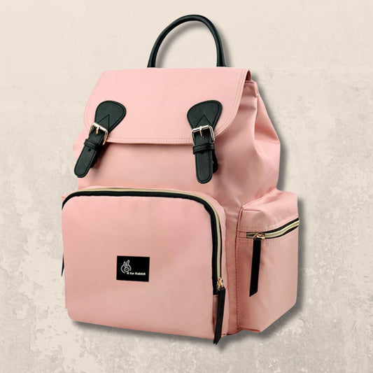 R for Rabbit Caramello Bliss Diaper Bag for Mother, Multipurpose Stylish Diaper Bag, Waterproof Maternity Backpacks, Nursing Backpack (Pink)