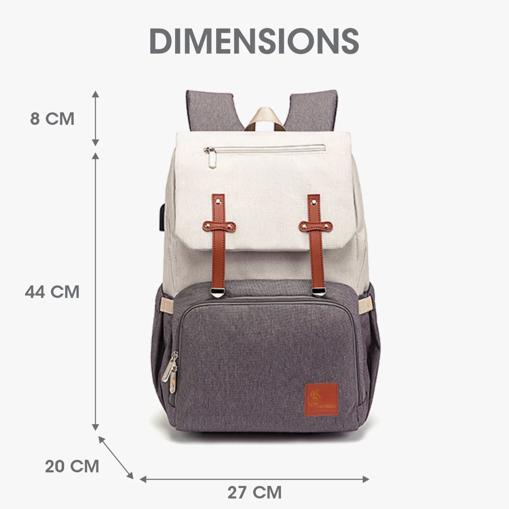 R FOR RABBIT Caramello Smart Diaper Bags For Mother With High-Quality Water-Resistant Material , Diaper Bag Backpack, Multifunction Large Baby Bags with Charging, Unisex Stylish for Mom and Dad Travel Backpacks