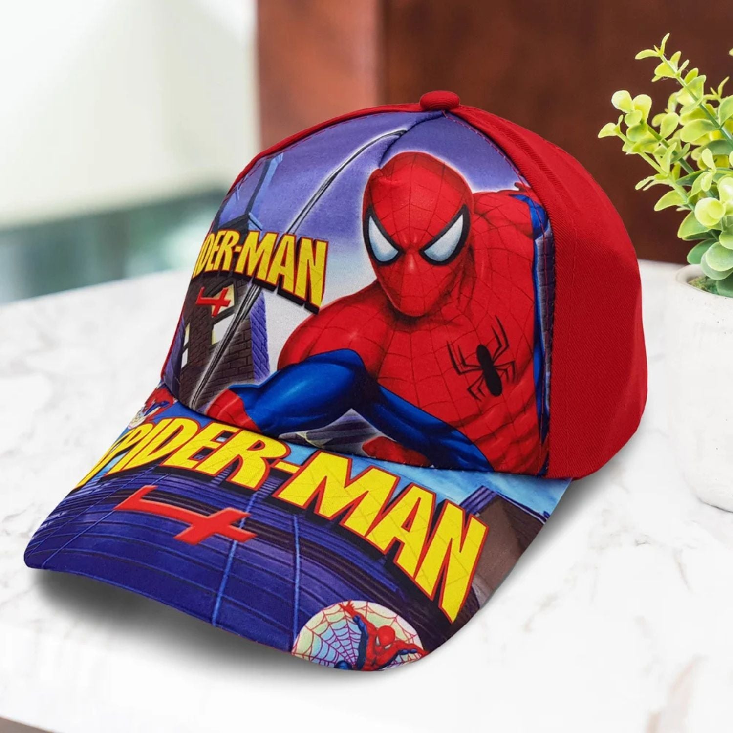 SMILE BABY CAP (LARGE SIZE) – Kids Printed Superhero Cap | Adjustable Summer Hat