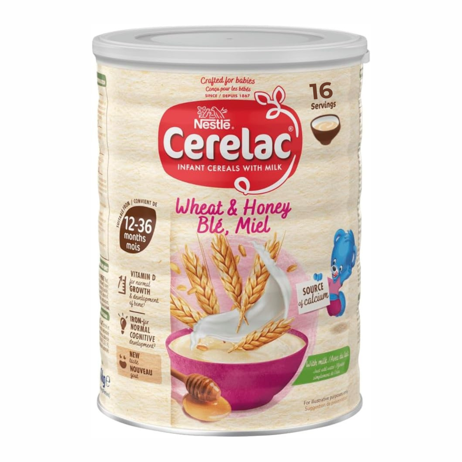 Nestle Cerelac Honey & Wheat With Milk (12m+) - 400g (Imported)