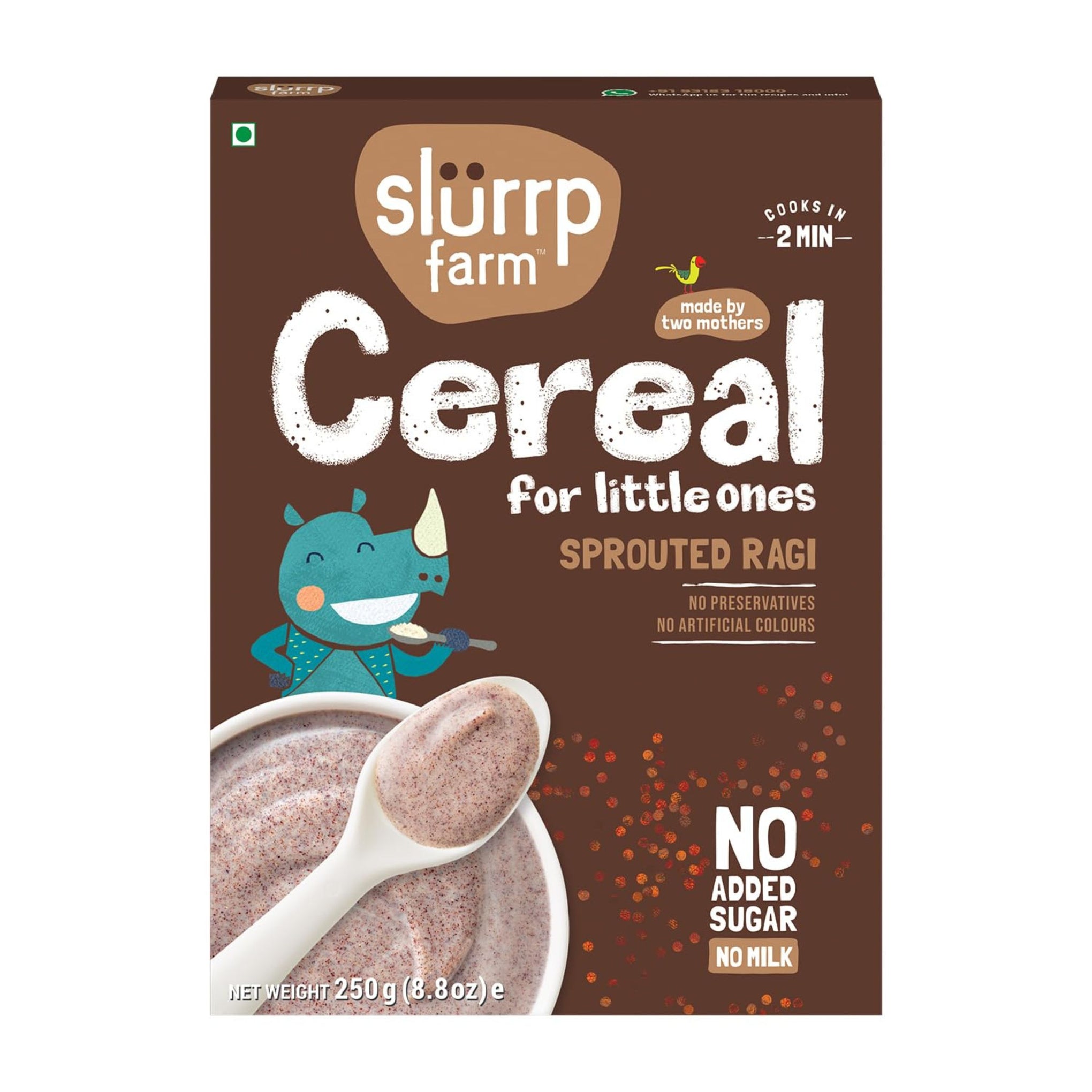 Slurrp Farm Cereal for little ones  | No Salt, No Milk and No Preservatives | Easy to Digest Cereal, 250 g TO 300G |AVAILABLE IN DEFFRENT FLAVOURS