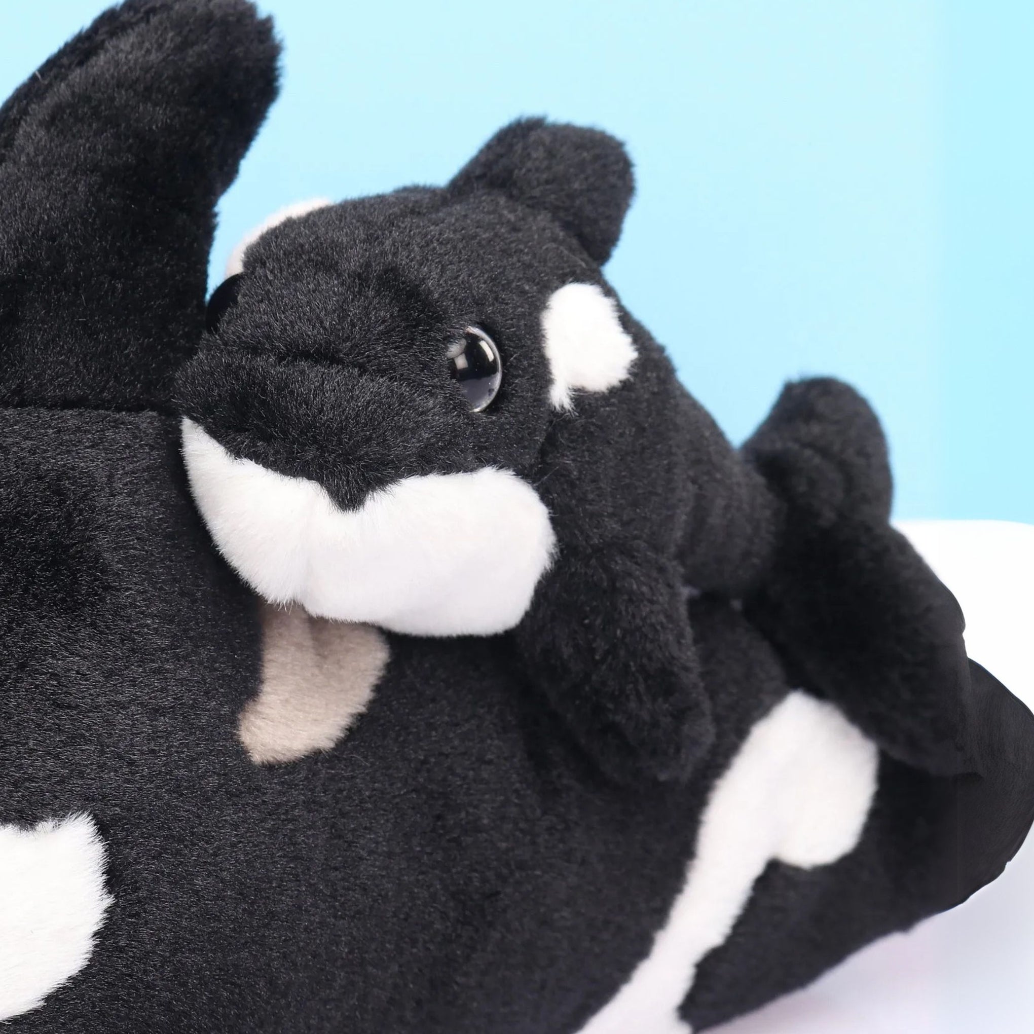 WILD REPUBLIC Mom and Baby Dolphin Black, Stuffed Animal, 14 Inches, Gift for Kids, Plush Toy, SOFT TOYS
