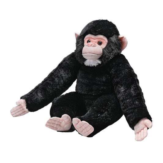WILD REPUBLIC Artist Collection, Chimpanzee Baby, Gift for Kids, 15 inches, Plush Toy, Fill is Spun Recycled Water Bottles