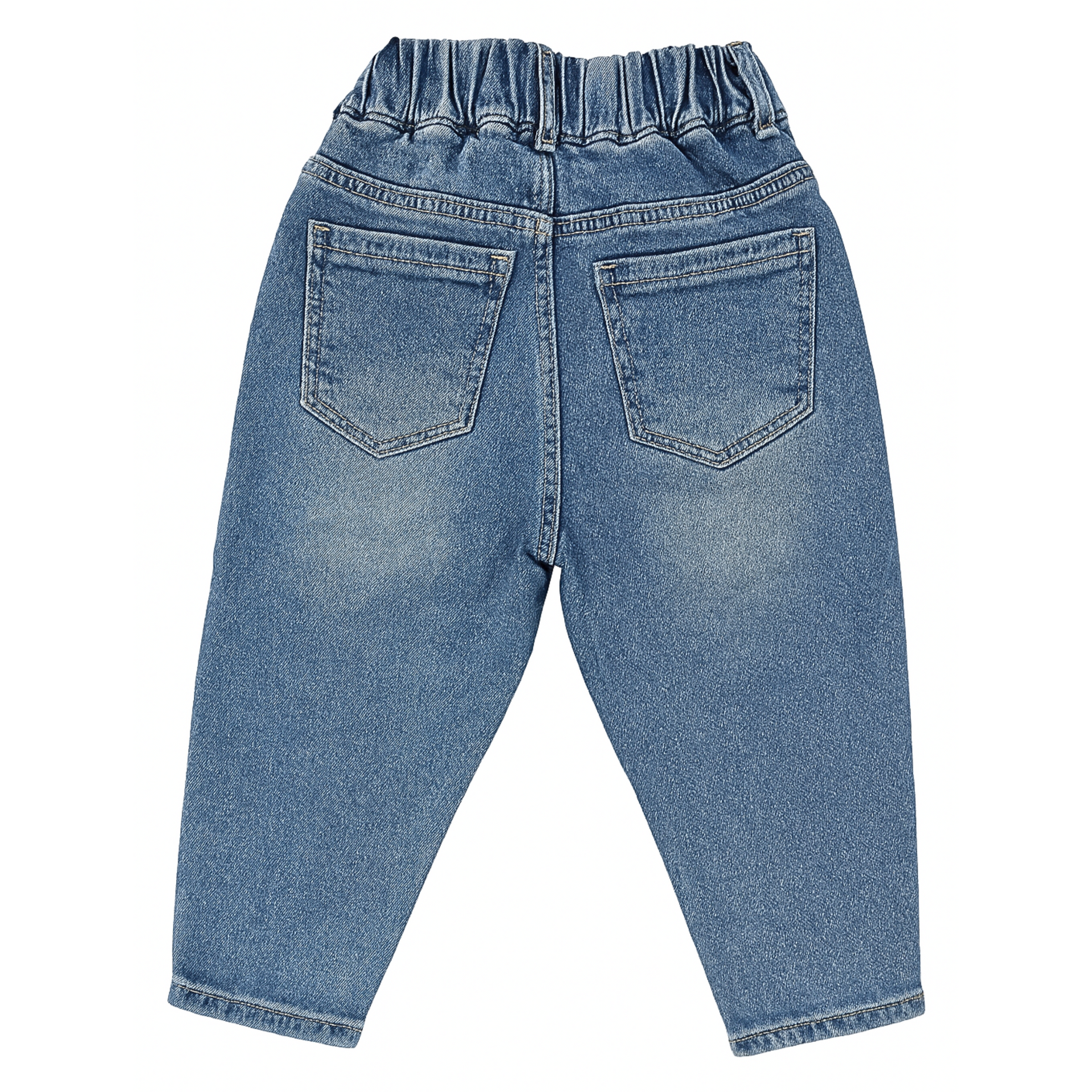 Smile Baby Boys Light Denim Jeans | Comfortable Stretch Waist | Age 2–8 Years