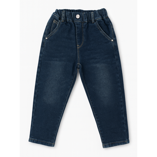 Smile Baby Boys Dark Denim Jeans for Kids – Age 5–12 Years
