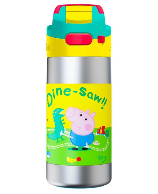 rabitat Peppa Pig CLEAN LOCK Thermosteel Water Bottle Best Buddy 410 ml -  | stainless steel water bottle | steel bottle | water bottle steel yellow color