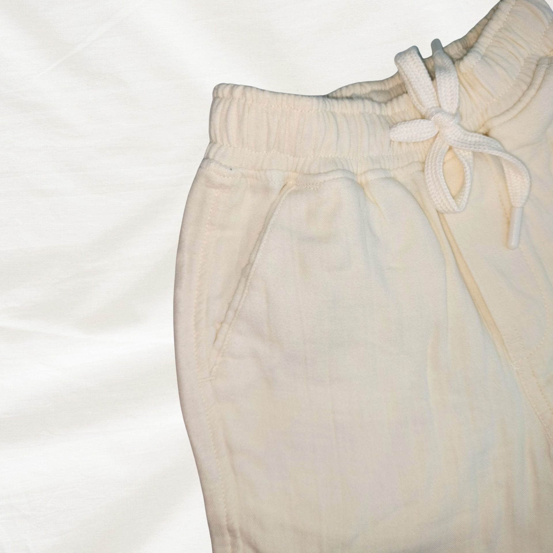 BLAZO Boys’ Cream Linen Pants – Soft & Breathable | Elastic Waist | Age 12 Month –12 Years