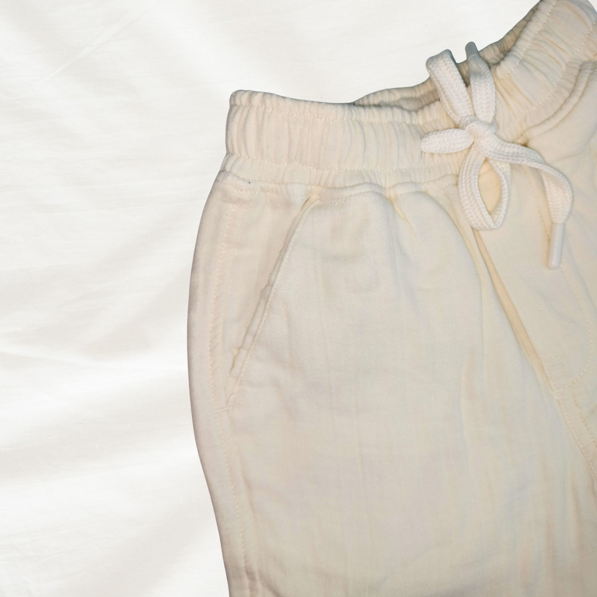 BLAZO Boys’ Cream Linen Pants – Soft & Breathable | Elastic Waist | Age 12 Month –12 Years