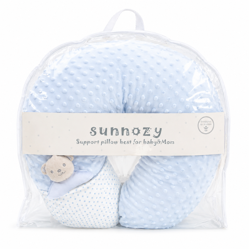 Nursing Pillow for Baby and Mom | Sunhozy Soft U-Shaped Feeding & Support Pillow