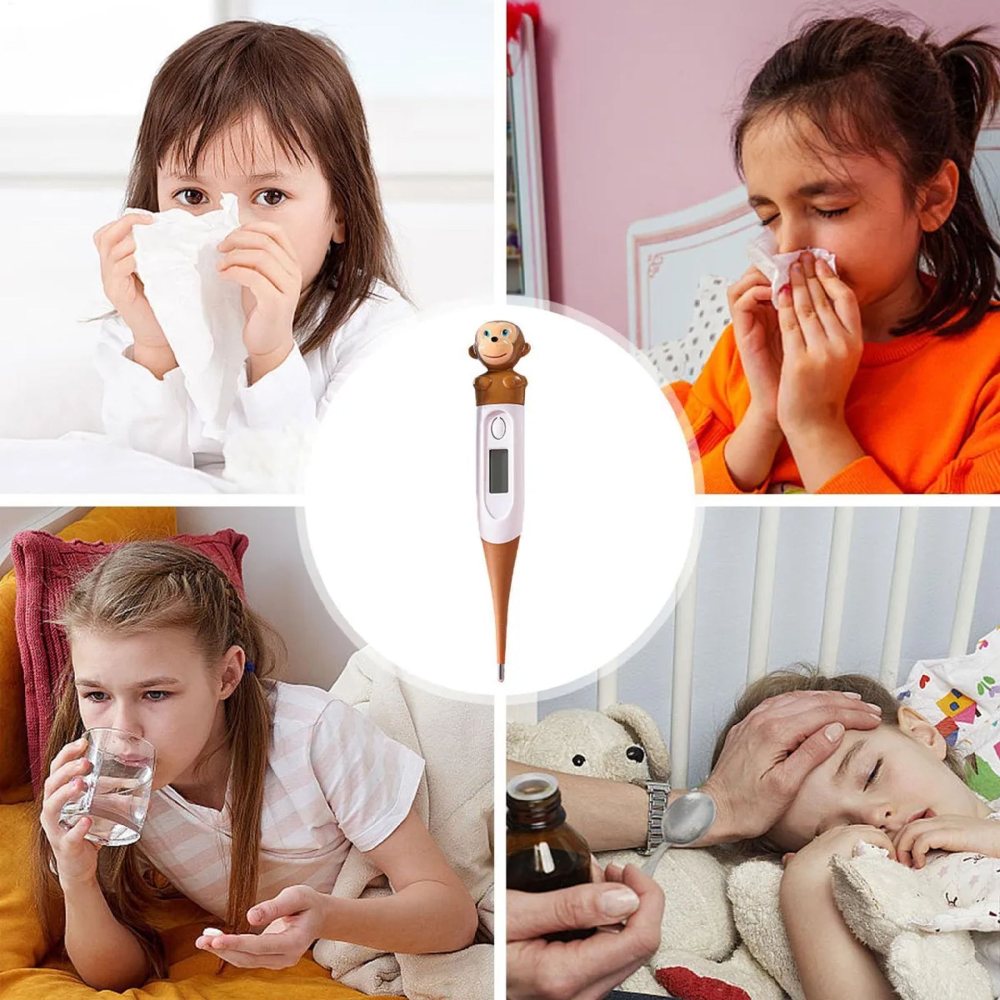 Digital Baby Thermometer – Cute Animal Design | Fast Reading | BPA-Free | Safe for Newborns