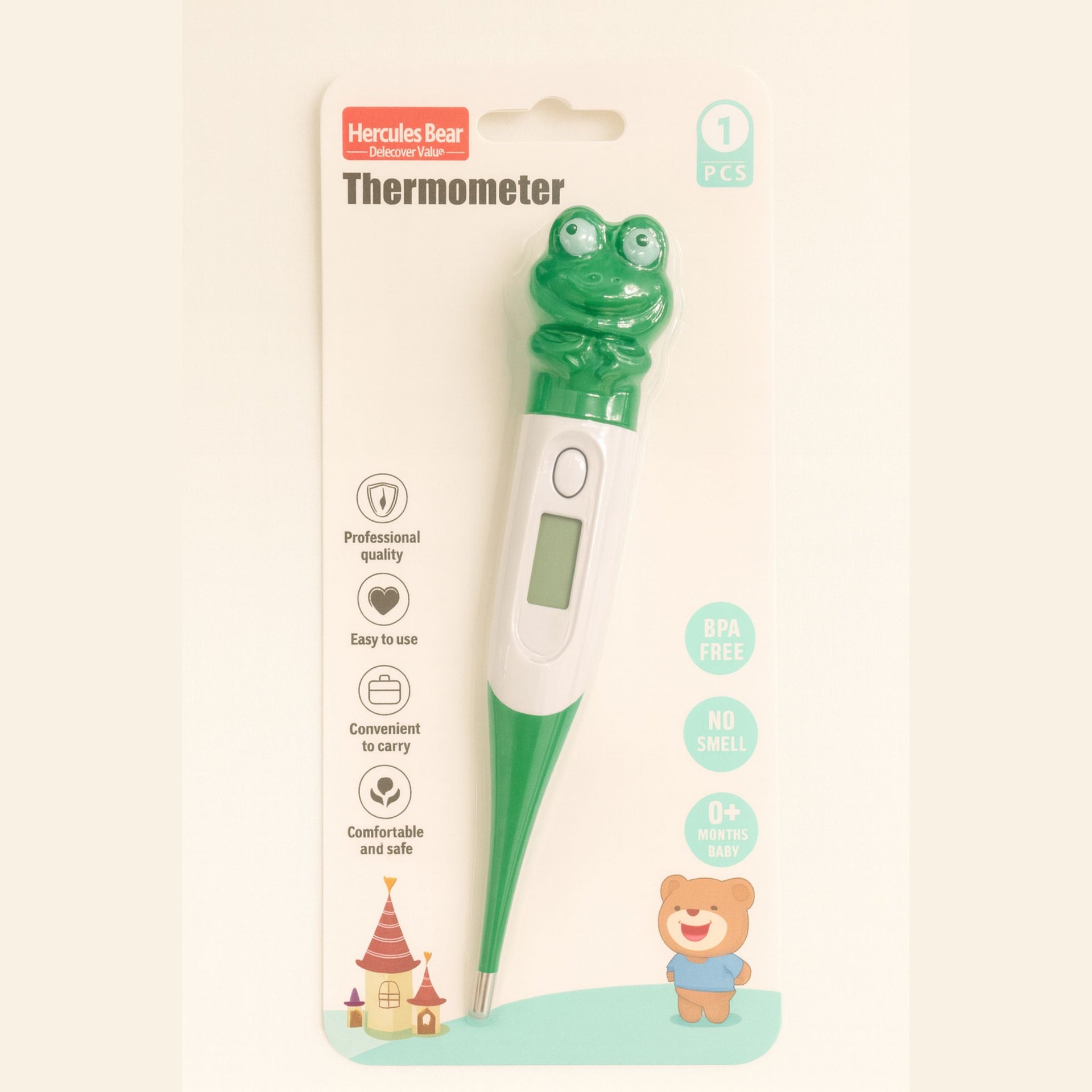Digital Baby Thermometer – Cute Animal Design | Fast Reading | BPA-Free | Safe for Newborns