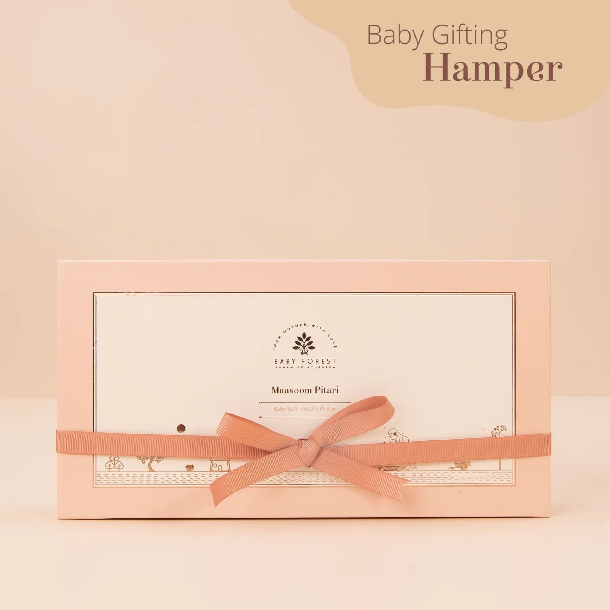 BABY FOREST Maasoom Pitari™ Baby Bath Ritual Gifting Hamper | Natural Ayurvedic Baby Care Gift Box
