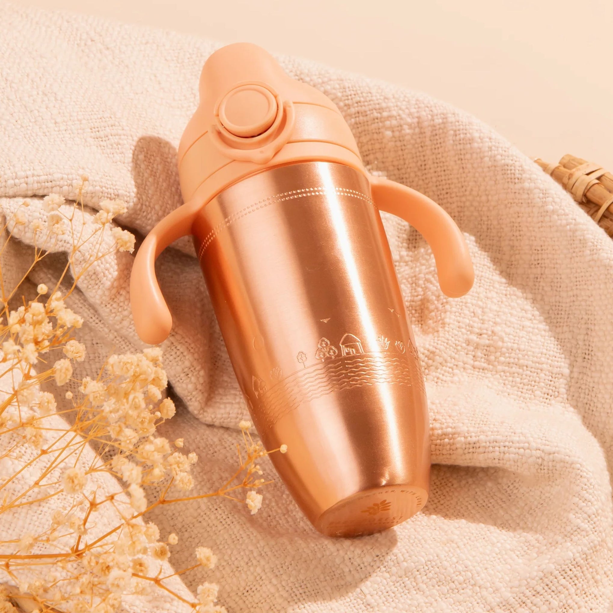 BABY FOREST Tiny Tamba™ Pure Copper Sipper for Kids | Ayurvedic, Spill-Proof & BPA-Free