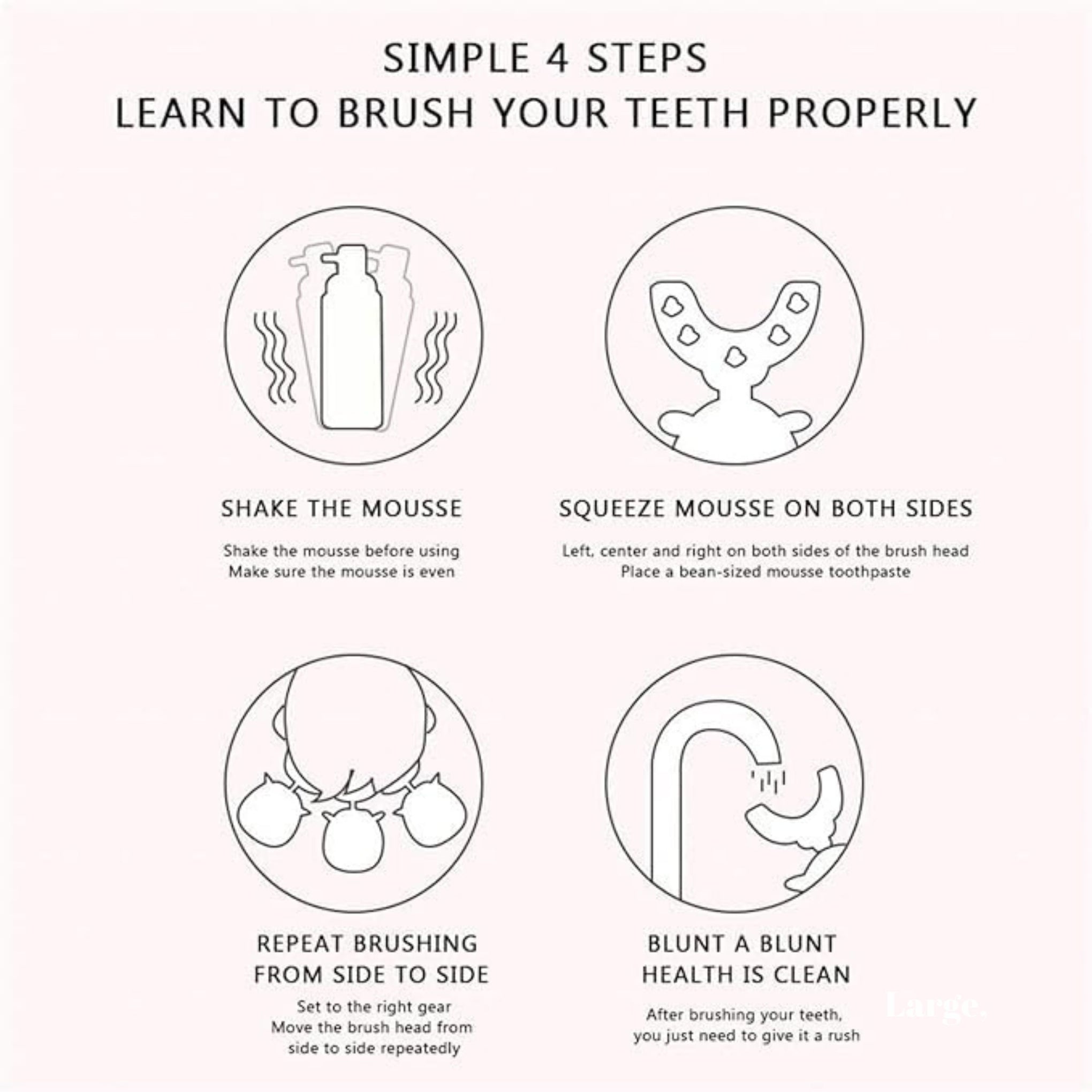 Smile Baby U-Shaped Toothbrush Kids 1 Pcs - Toddler Toothbrush With Food Grade Soft Silicone Brush Head, Manual Whole Mouth For Kids Age 2-6, 360° Oral Teeth Cleaning Design (Rabbit,Sky Blue)
