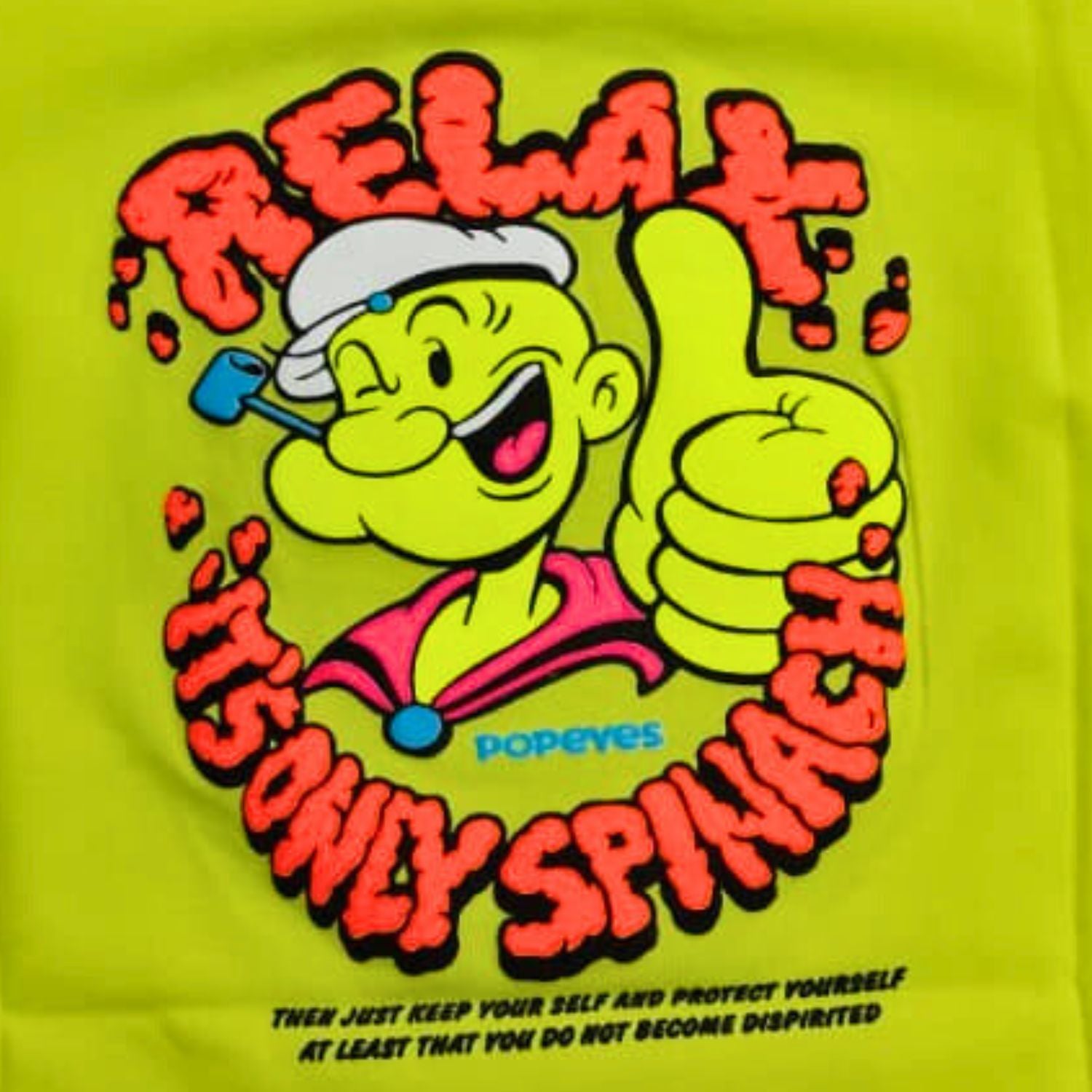 COOLEST Popeye Printed T-Shirt for Boys | Age 12 Months – 4 Years | Bottle Green & Neon Green