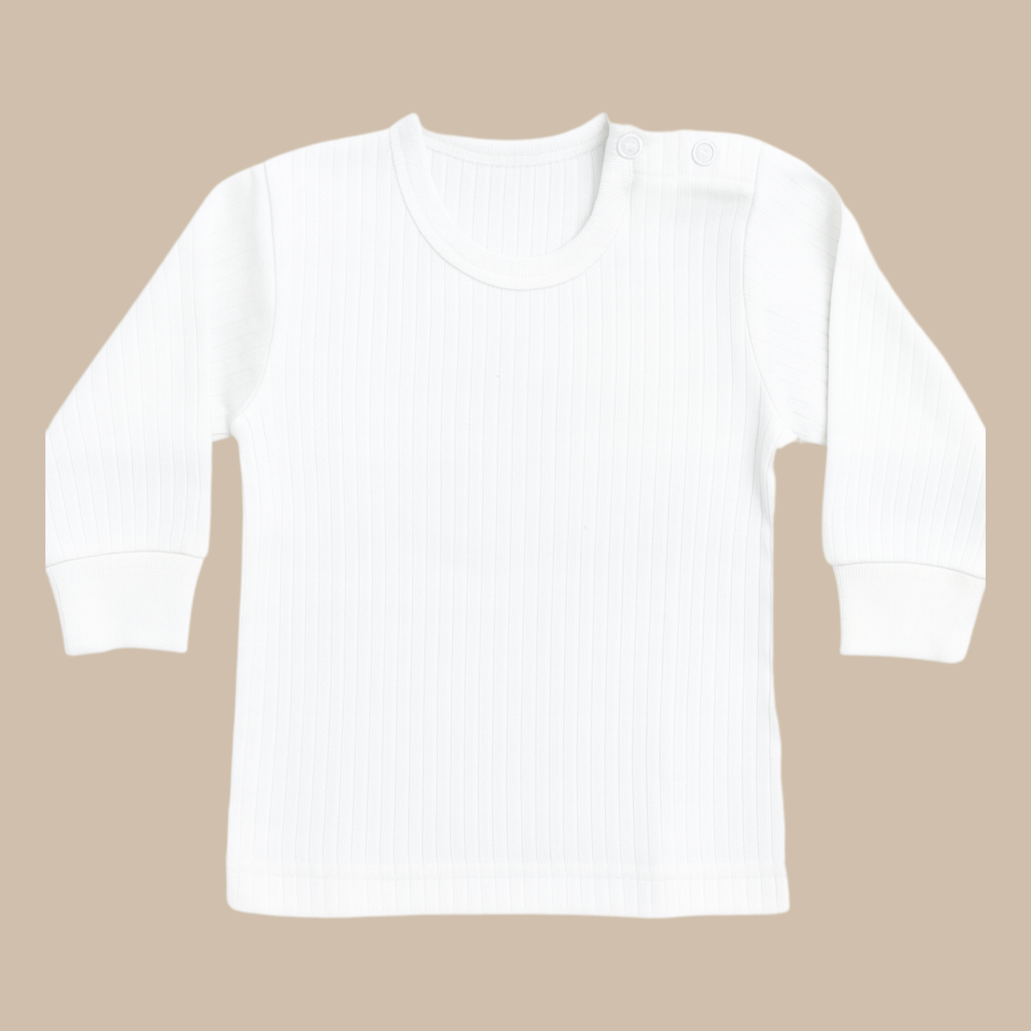 Smile Baby Kids Full Sleeve Thermal Top & Legging Set – Soft & Warm Winter Innerwear for Boys & Girls (White, 0–6 Years)