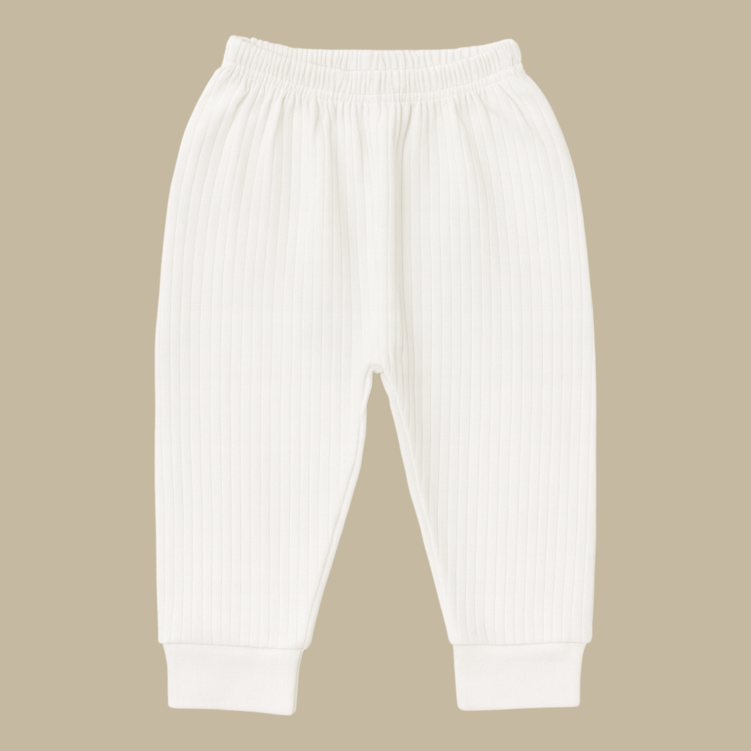 Smile Baby Kids Full Sleeve Thermal Top & Legging Set – Soft & Warm Winter Innerwear for Boys & Girls (White, 0–6 Years)