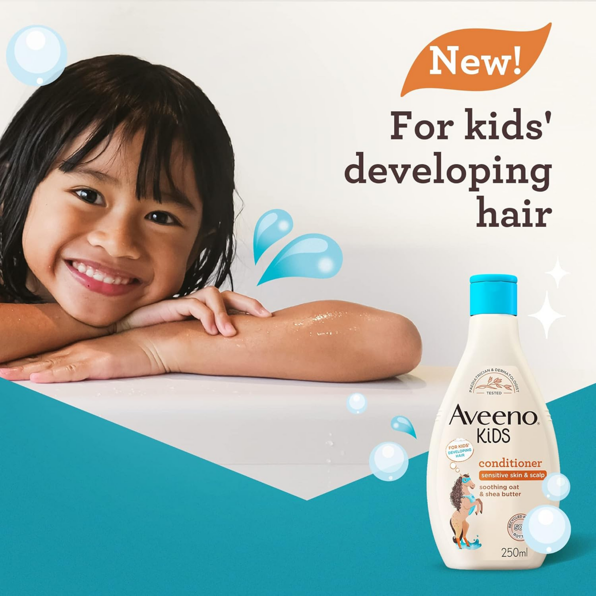 Aveeno Baby Kids Conditioner Soothing Oat And Shea Butter For All Types Of Hair 250Millilitre