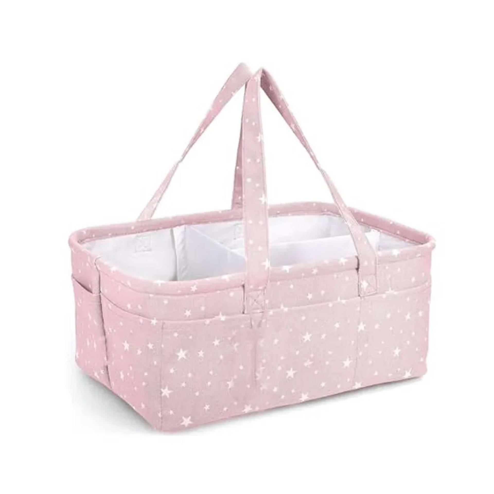 Hopop Premium Baby Diaper Caddy Organizer – Pink Star