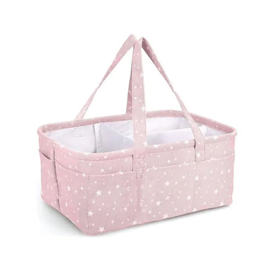 Hopop Premium Baby Diaper Caddy Organizer – Pink Star