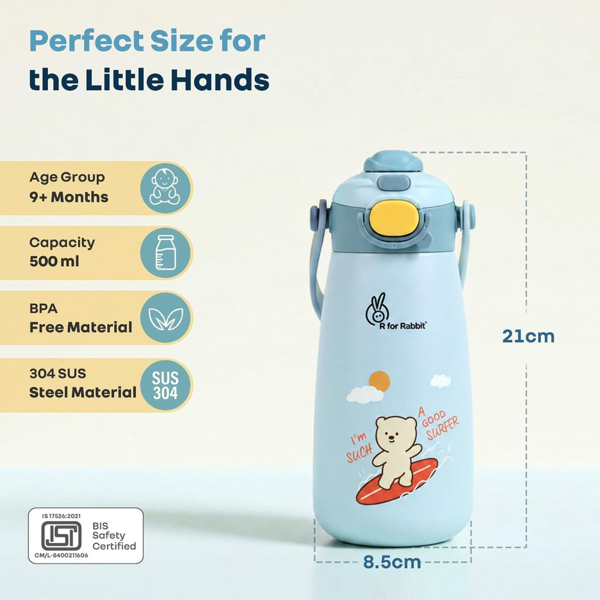 R for Rabbit 500 ml bottle dimensions and product details