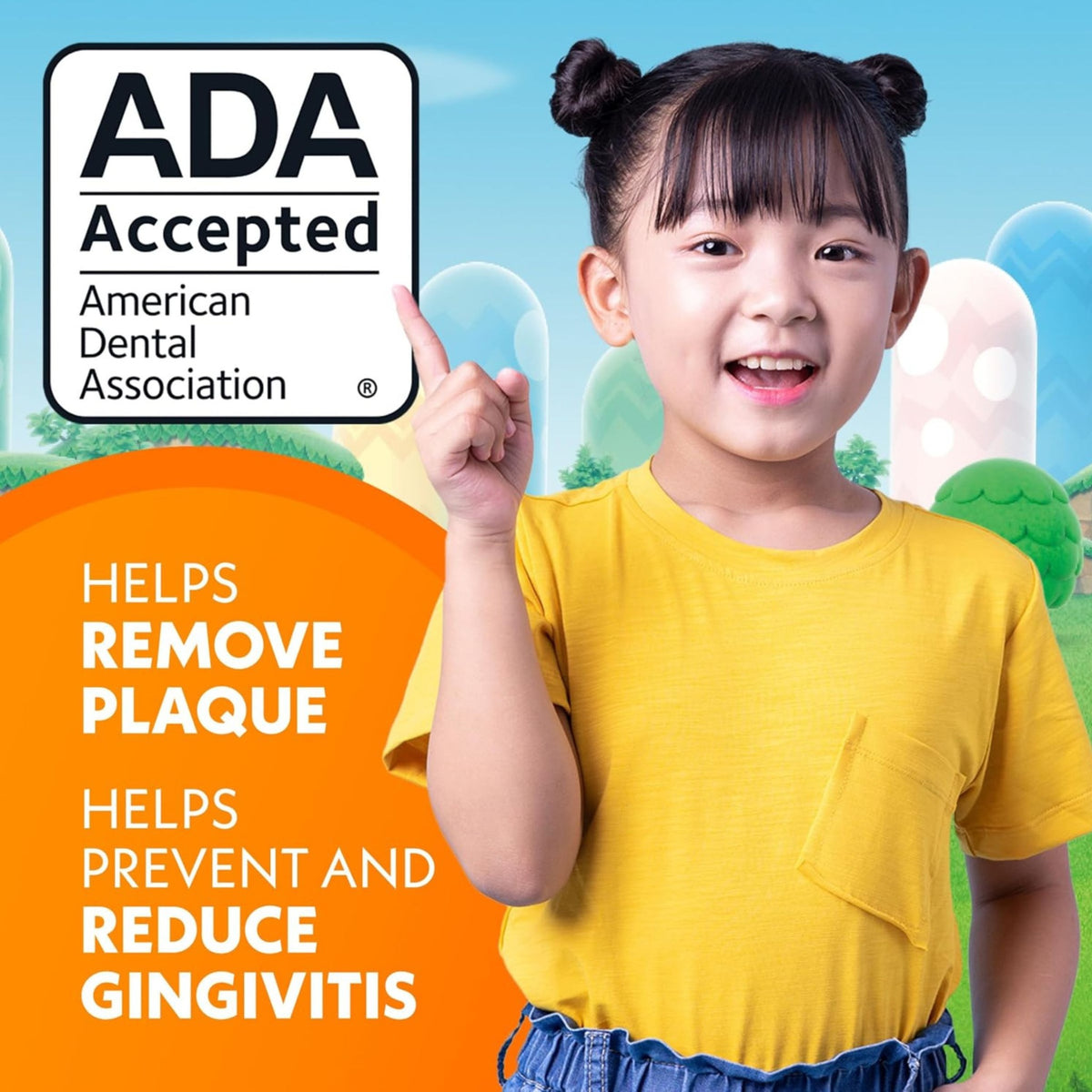 Kids oral care toothbrush infographic