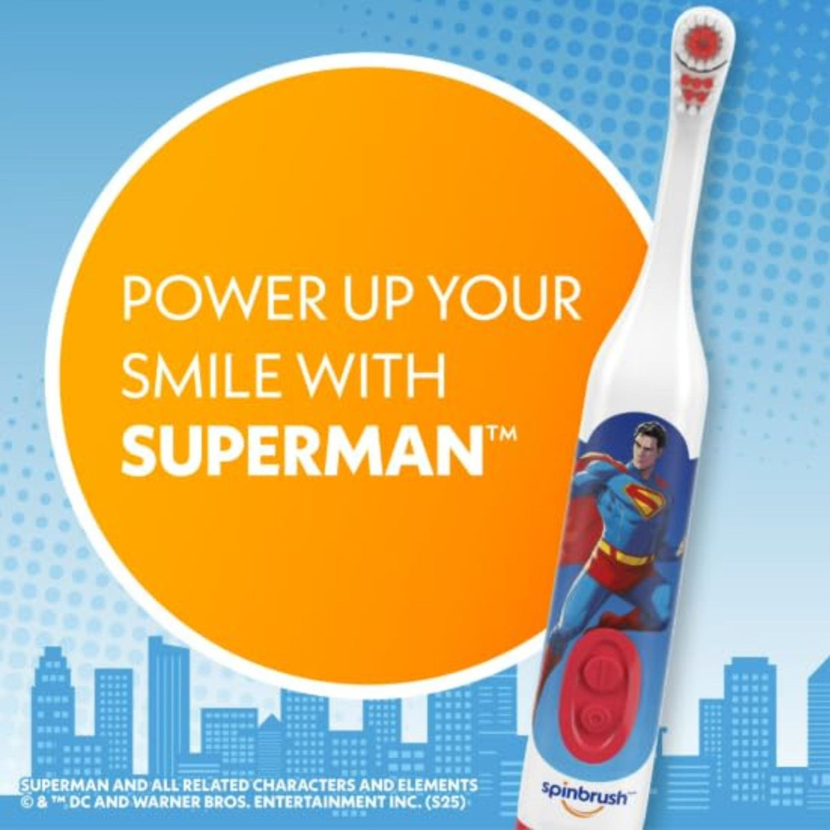 Superman Spinbrush kids toothbrush product image