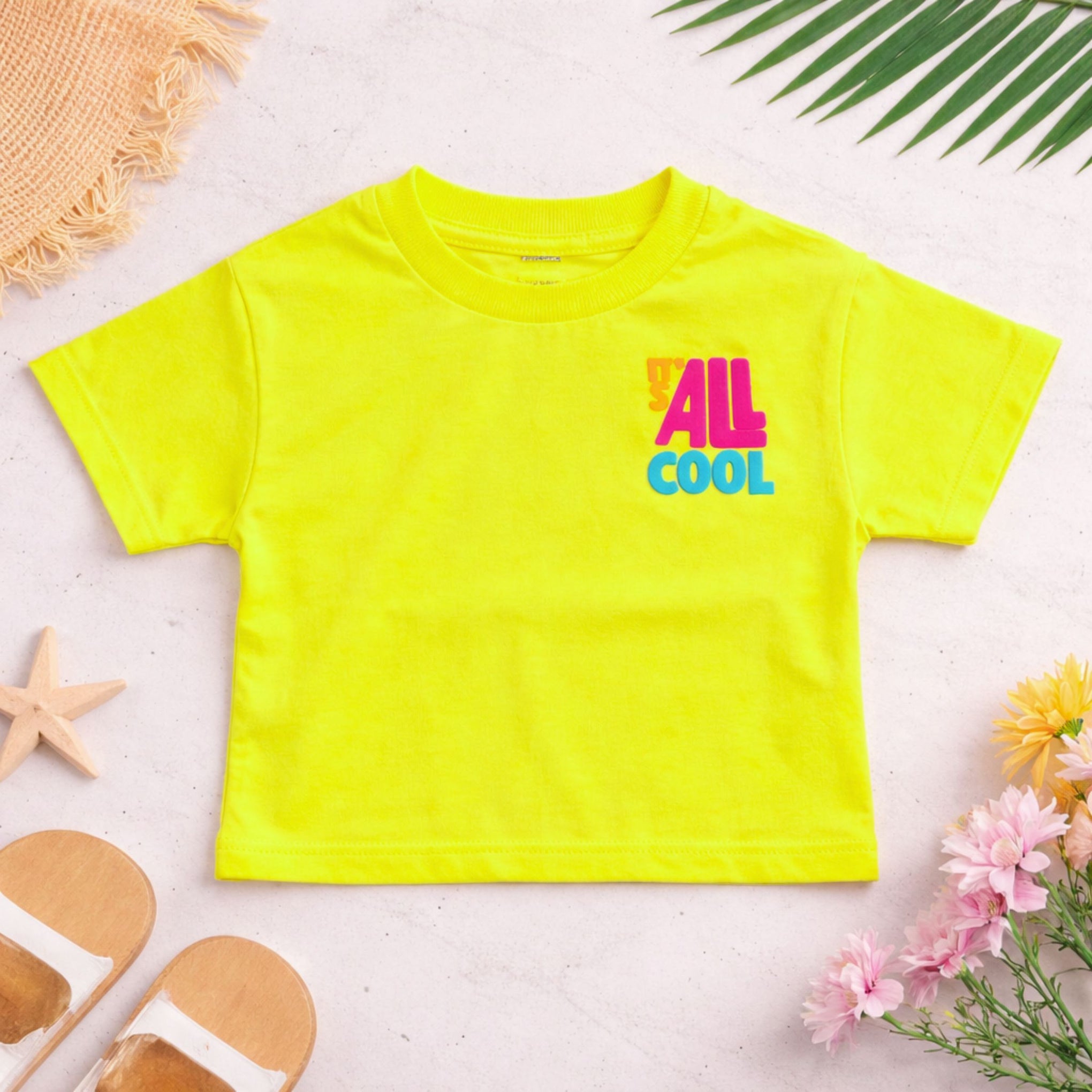 Girls Summer Graphic T-Shirt “It’s All Cool” | Soft Cotton Kids Tee | VITAMINS