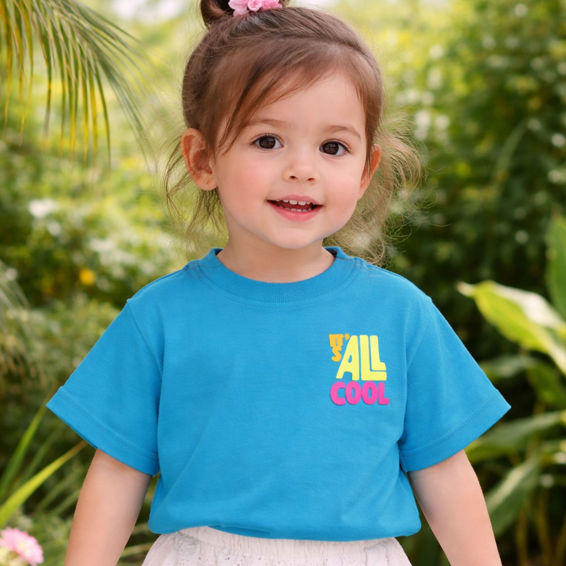 Girls Summer Graphic T-Shirt “It’s All Cool” | Soft Cotton Kids Tee | VITAMINS
