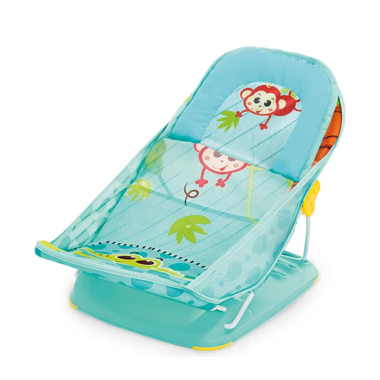 Mastela Foldable Baby Bath Bather | Anti-Slip Mesh Bath Support Seat for Newborns & Infants | 3-Position Recline | Birth to 6 Months