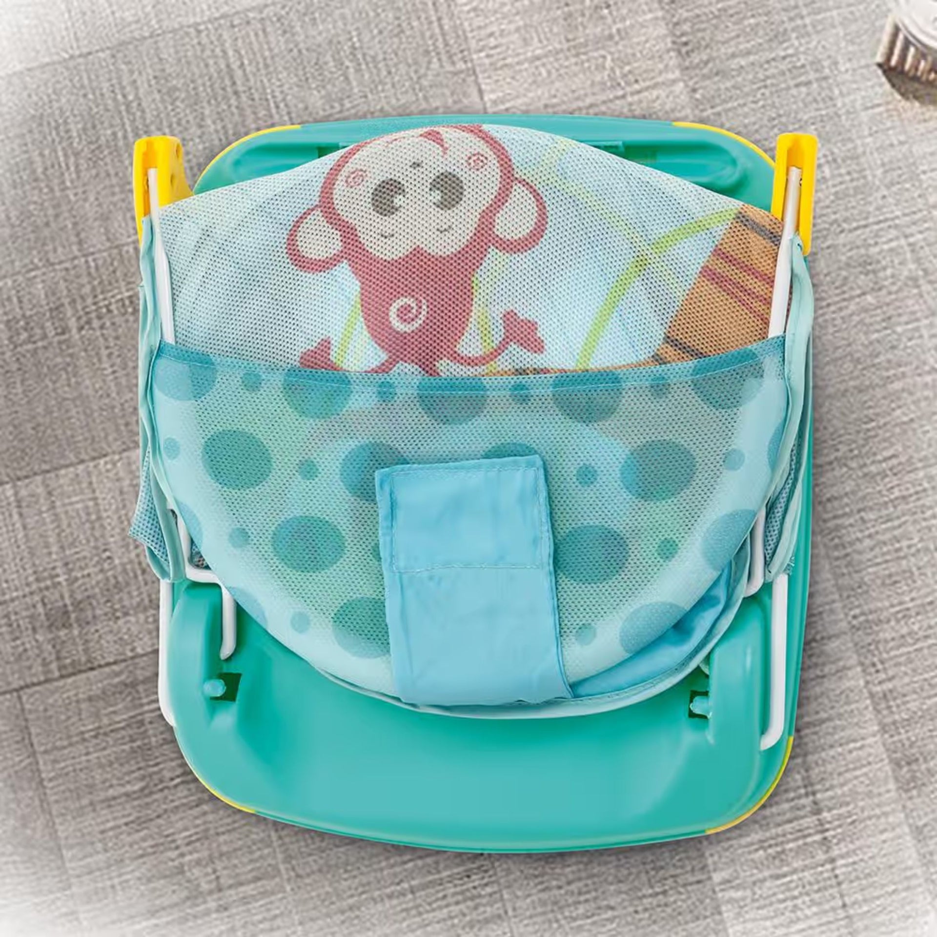 Mastela Foldable Baby Bath Bather | Anti-Slip Mesh Bath Support Seat for Newborns & Infants | 3-Position Recline | Birth to 6 Months
